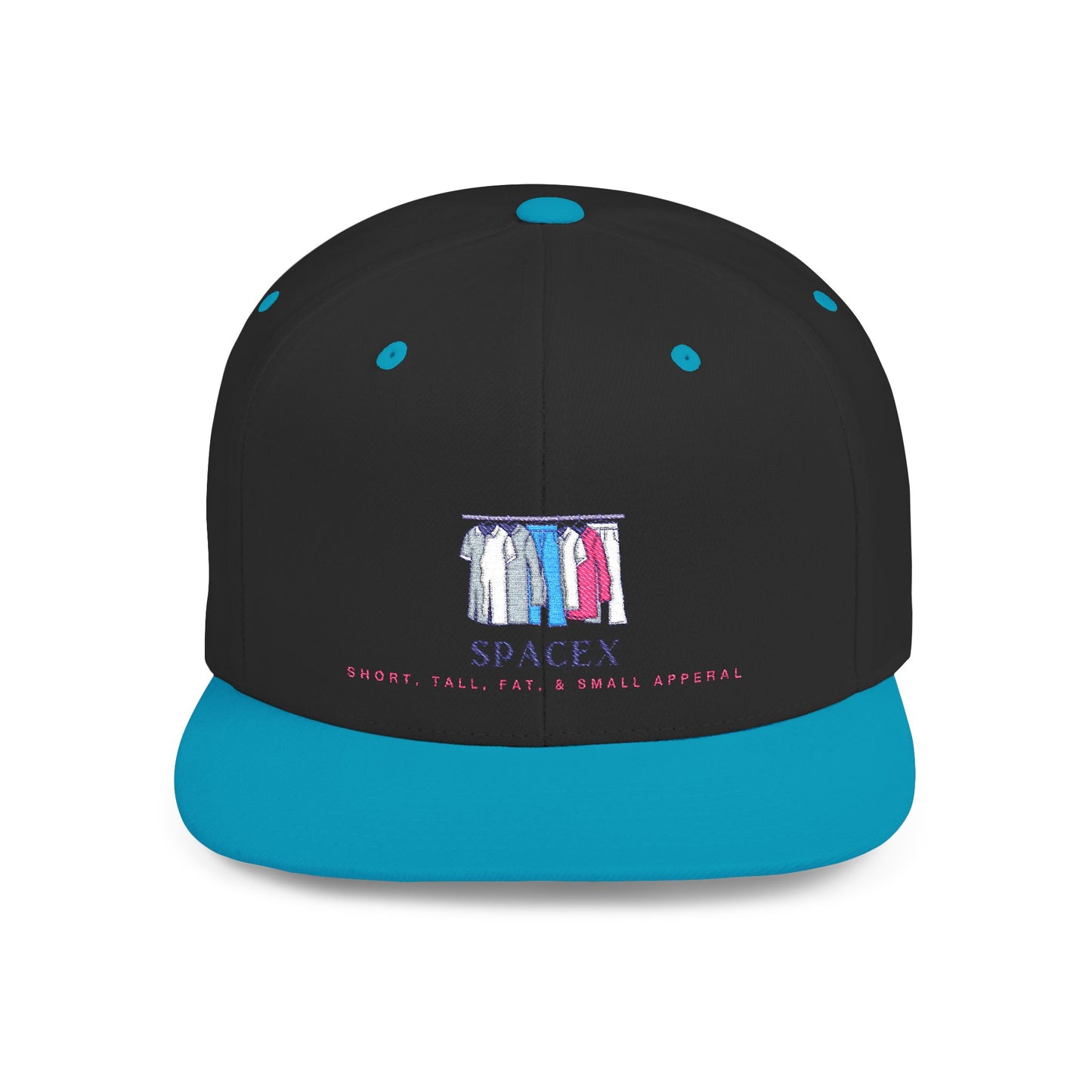 Flat Bill SpaceX Snapback Cap | Trendy Hat for Style Lovers, Gift for All Shapes and Sizes, Short, Tall, Fat, or Small, Casual Wear, Street Style, Cool Accessories