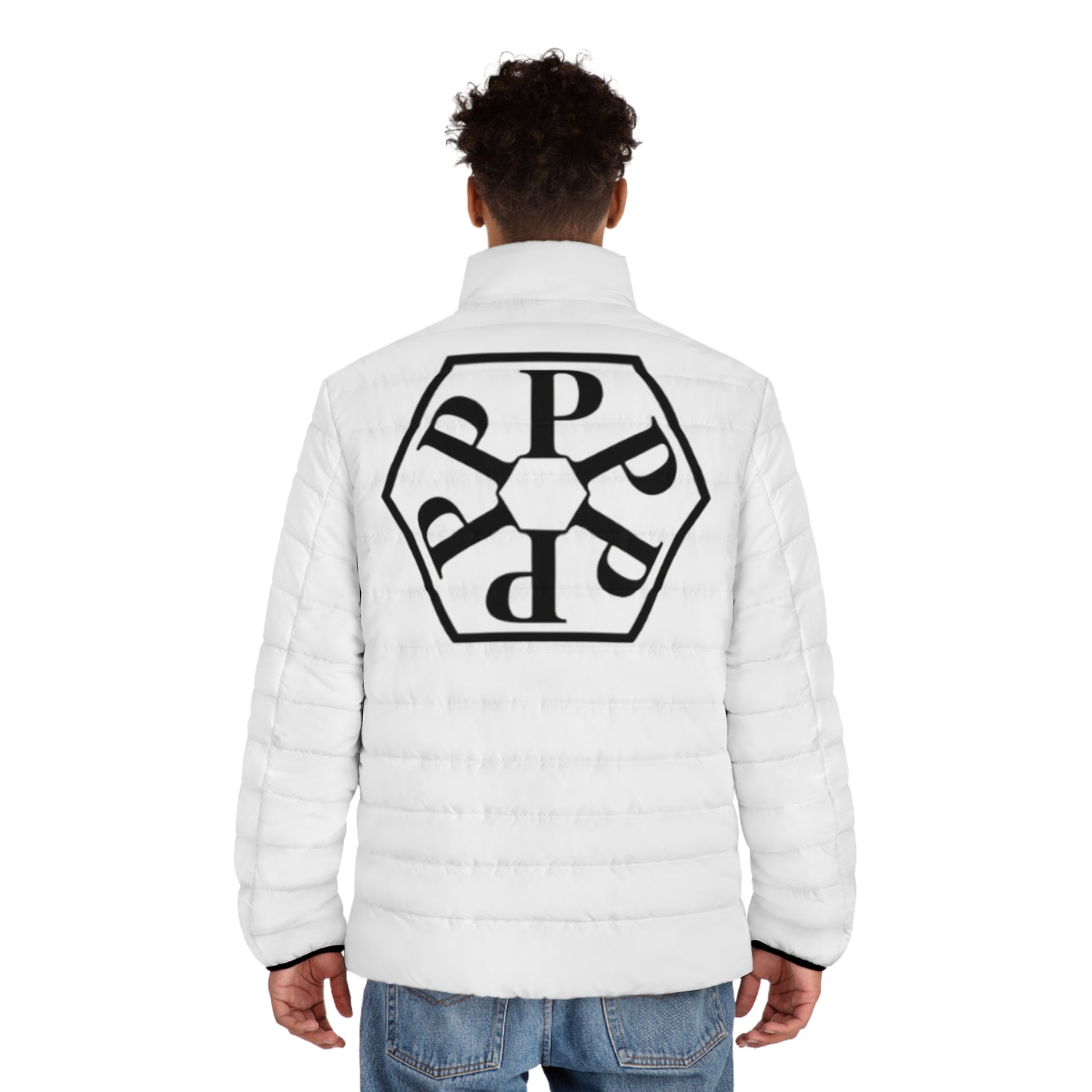 Stylish Men's Straight Outta Pomona™ Puffer Jacket, Winter Outerwear, Casual Layering, Trendy Streetwear, Gift for Him, Warm Jacket