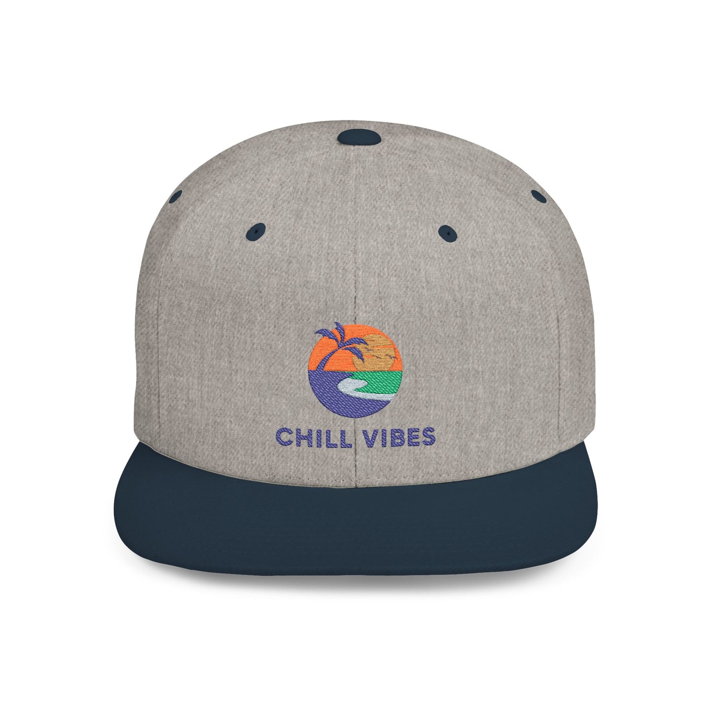 Chill Vibes Snapback Hat | Summer Cap, Beachwear Accessory, Casual Headwear, Gift for Him/Her, Trendy Style