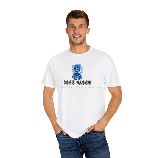 Unisex Garment-Dyed Ruse Clues™ T-shirt - Casual Style for Everyday Wear, Perfect Gift for Music Lovers, Summer Vibe, Graphic Tee