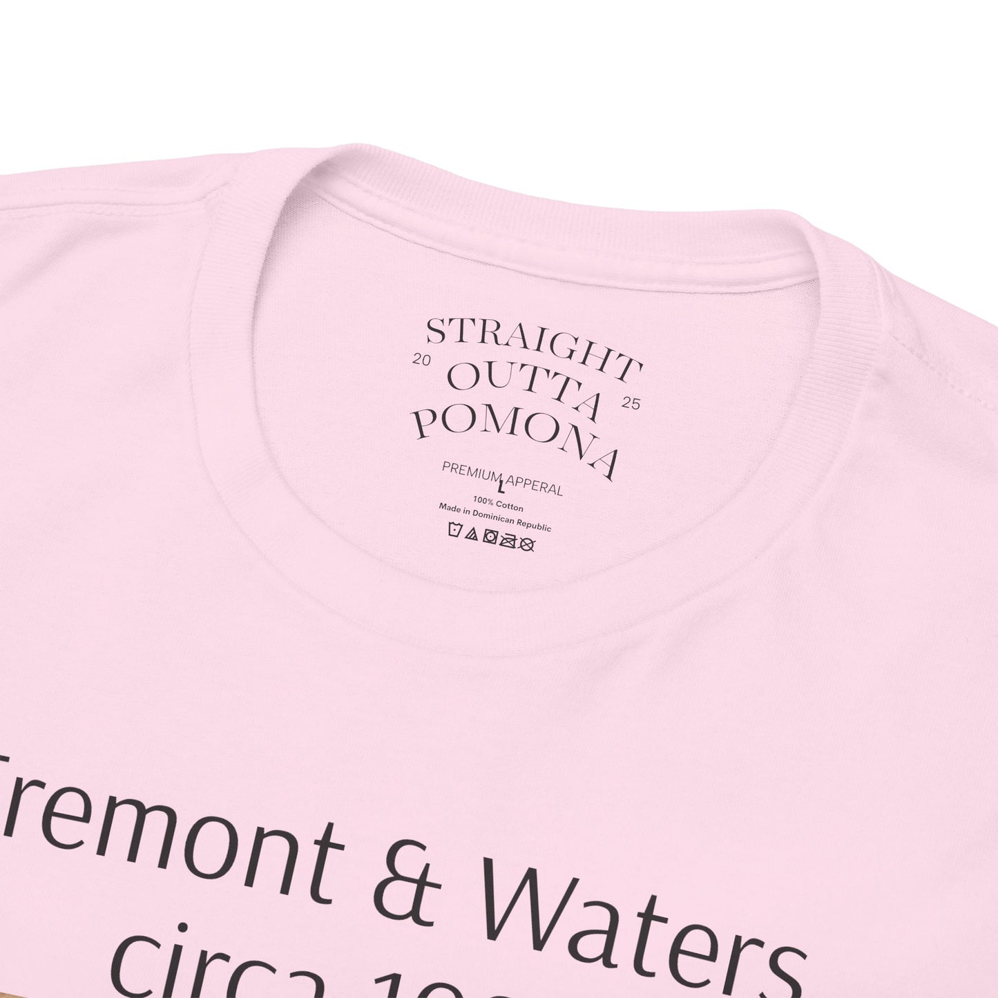 Straight Outta Pomona™ Tee, Unisex Heavy Cotton Tee, Vintage Style Shirt, Fremont & Waters circa 1989 tribute T-Shirt, Gift for Him/Her, 80s/90s Fashion