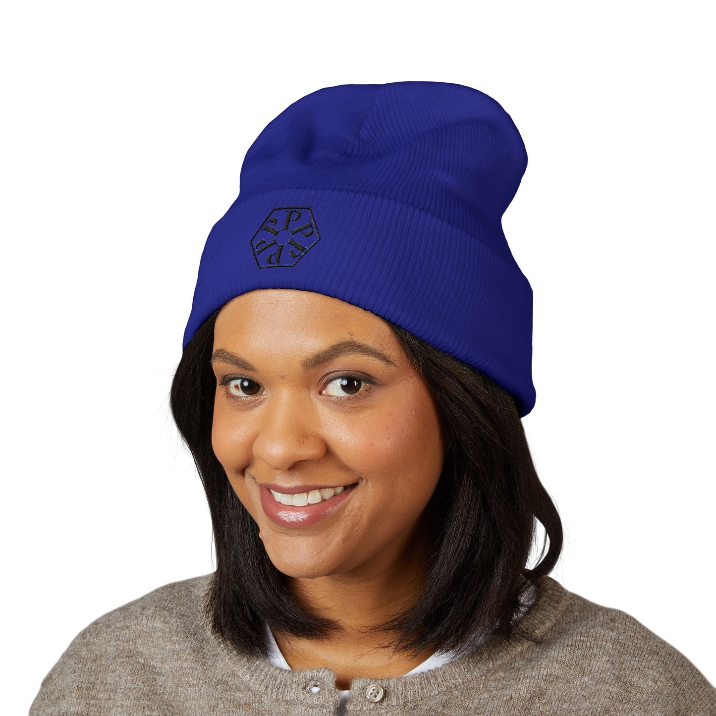 Stylish Embroidered Straight Outta Pomona™ Beanie, Cozy Winter Hat, Gift for Him/Her, Custom Logo Beanie, Perfect for Warmth and Fashion