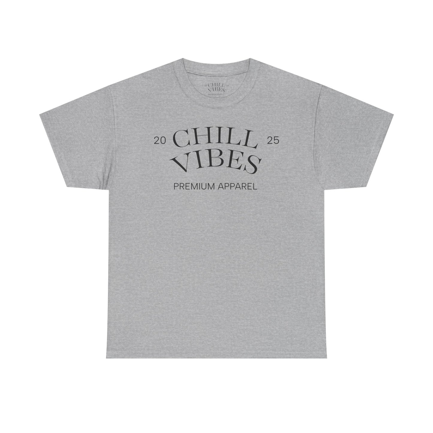 Chill Vibes Unisex Heavy Cotton Tee, Relaxed Wear, Casual Outfit, Gift for Friends, Everyday Style, Chill Apparel