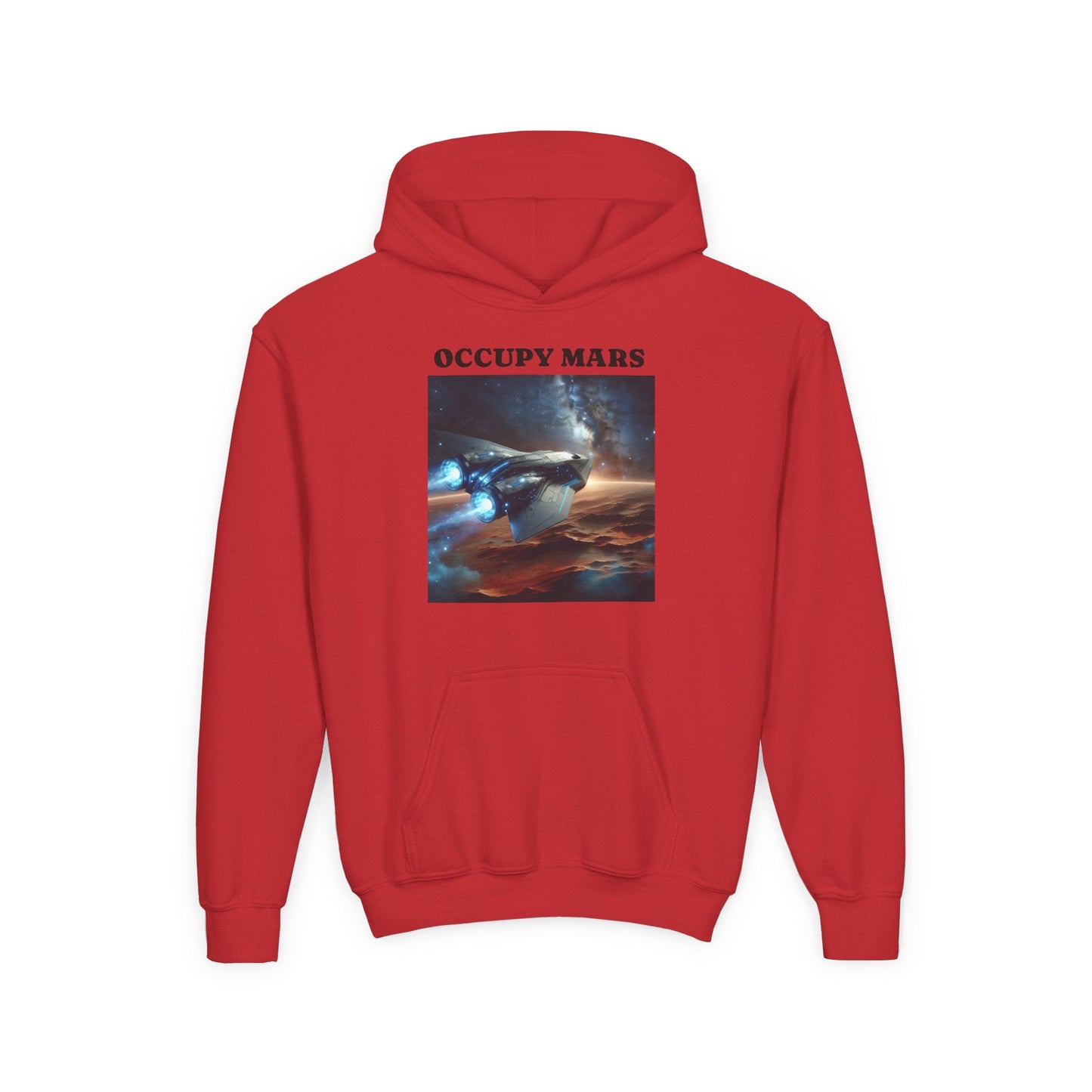 Occupy Mars™ Youth Sweatshirt, Sci-Fi Hoodie, Space Adventure Apparel, Gift for Kids, Casual Wear