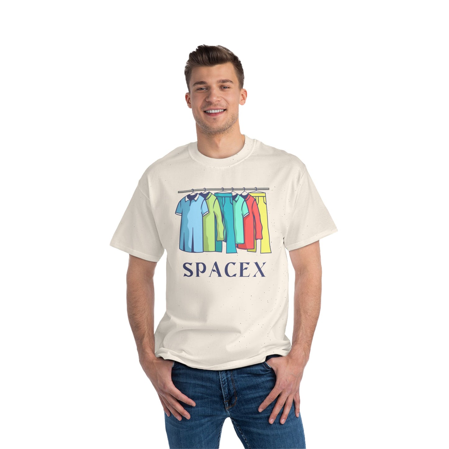 Short-Sleeve SpaceX T-Shirt for All Shapes and Sizes, Short, Tall, Fat, or Small, Casual Wear, Unique Graphic Tee