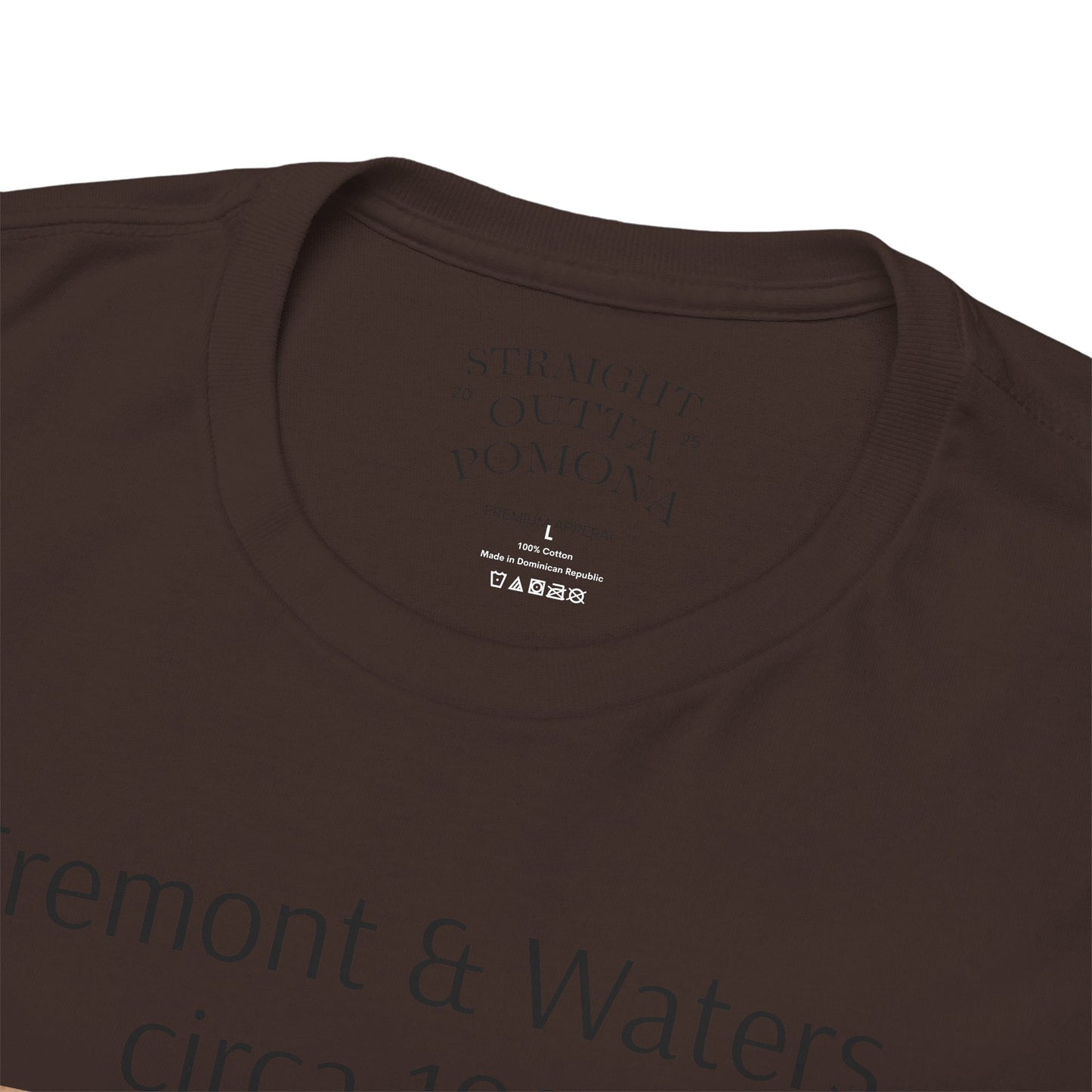 Straight Outta Pomona™ Tee, Unisex Heavy Cotton Tee, Vintage Style Shirt, Fremont & Waters circa 1989 tribute T-Shirt, Gift for Him/Her, 80s/90s Fashion