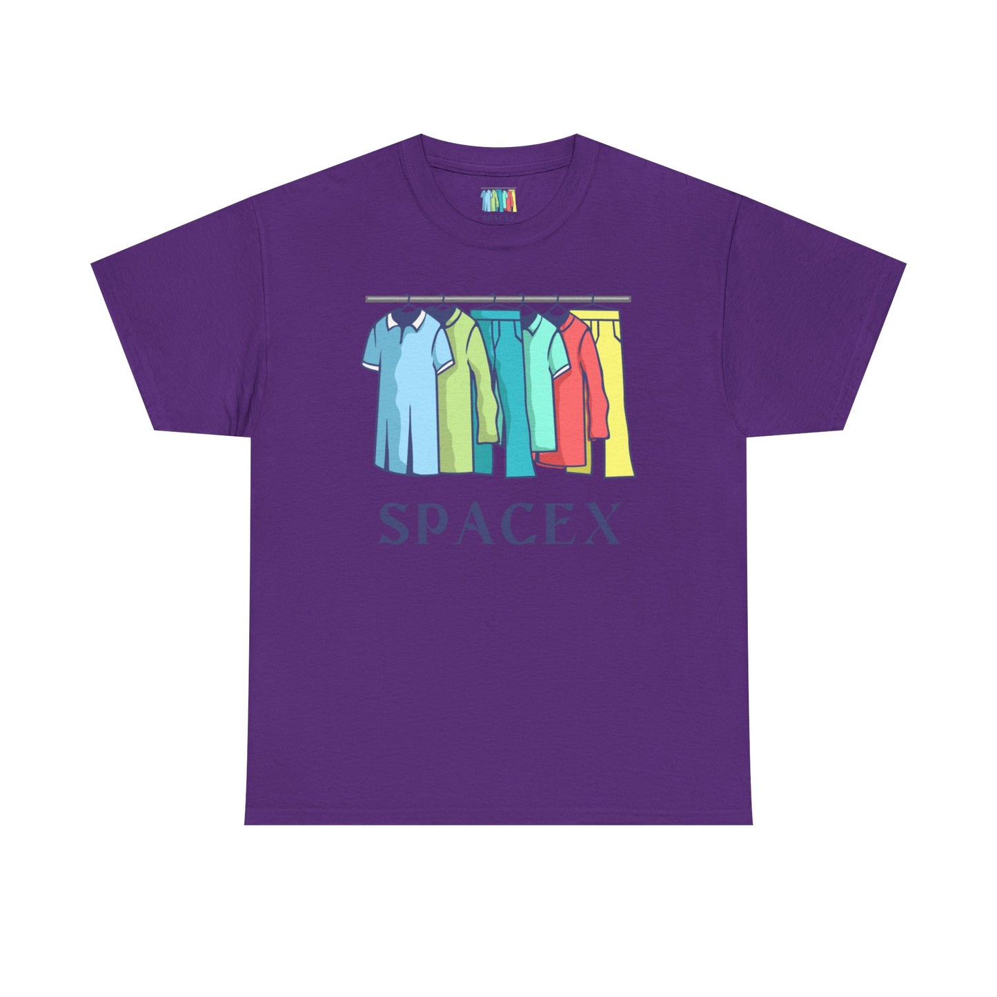 Unisex Heavy Cotton SPACEX Tee, Short, Tall, Fat, or Small apparel