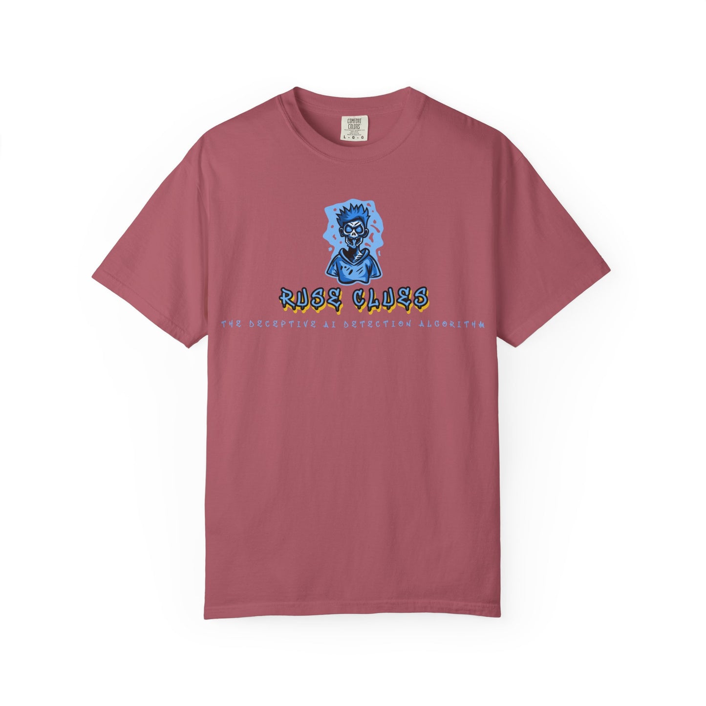 Unisex Garment-Dyed Ruse Clues™ T-shirt - Casual Style for Everyday Wear, Perfect Gift for Music Lovers, Summer Vibe, Graphic Tee