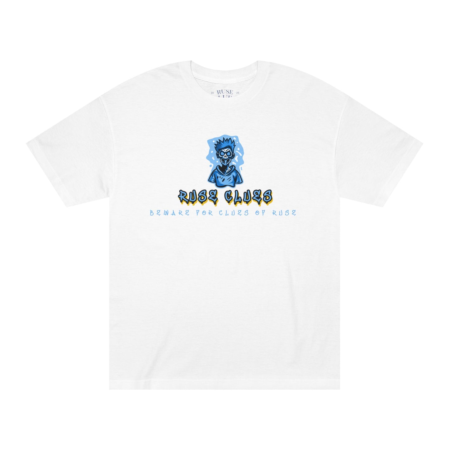 Unisex Classic Ruse Clues Graphic Tee, Edgy Streetwear, Casual Wear, Gifts for Him/Her, Unique Vintage Shirt, Youthful Style