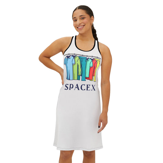 Women's Racerback SpaceX Dress - Perfect for Casual Wear, Summer Outings, Gifts & Outdoor Events