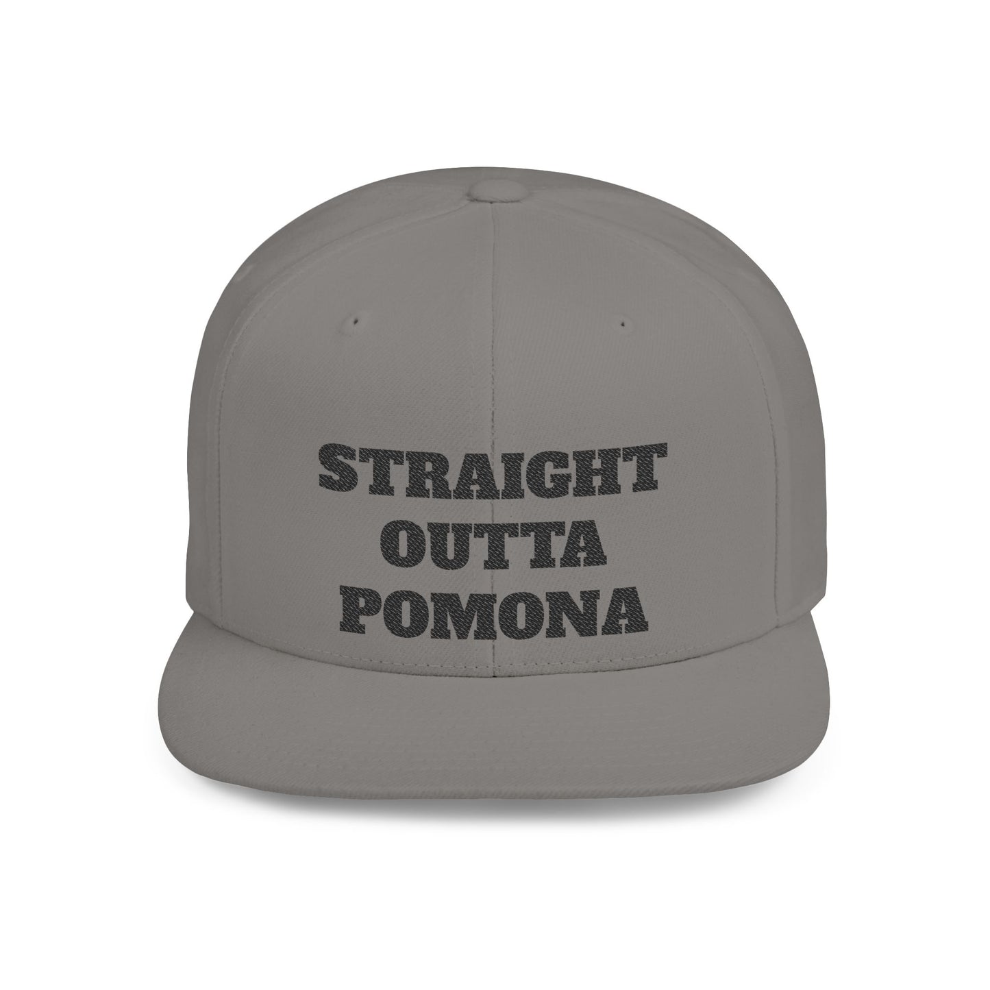 Stylish Flat Bill Straight Outta Pomona™ Snapback Hat - Perfect Gift for Hikers, Streetwear Enthusiasts, or Casual Outings, Cool Design, Summer Fashion