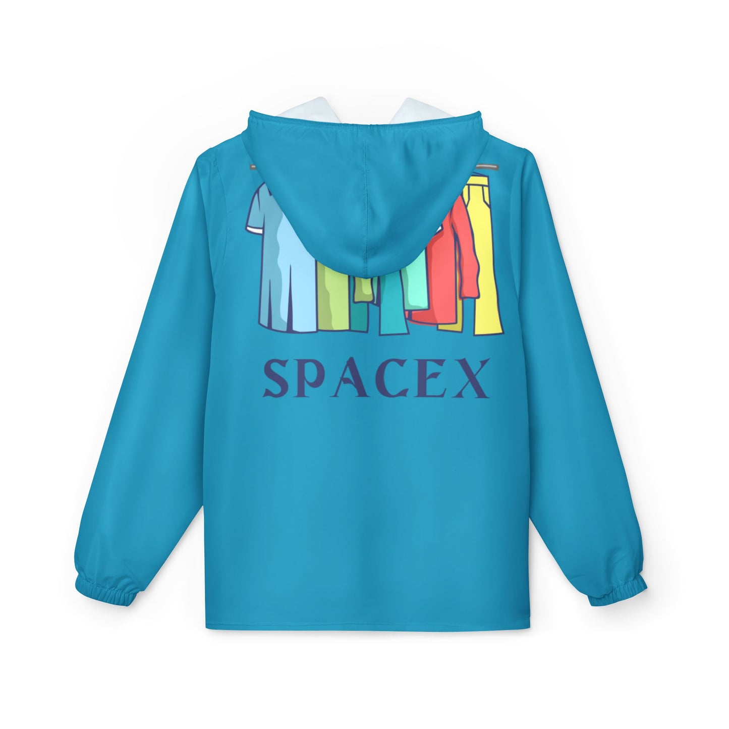 SpaceX Windbreaker Jacket | Lightweight Fashion Coat, Casual Outerwear, Rain Jacket, Stylish Windbreaker