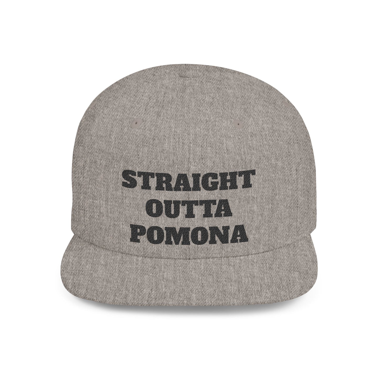 Stylish Flat Bill Straight Outta Pomona™ Snapback Hat - Perfect Gift for Hikers, Streetwear Enthusiasts, or Casual Outings, Cool Design, Summer Fashion
