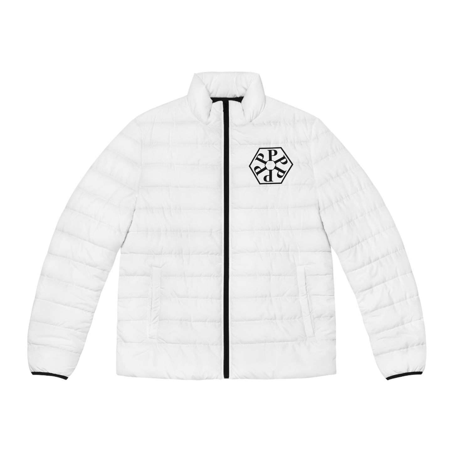 Stylish Men's Straight Outta Pomona™ Puffer Jacket, Winter Outerwear, Casual Layering, Trendy Streetwear, Gift for Him, Warm Jacket