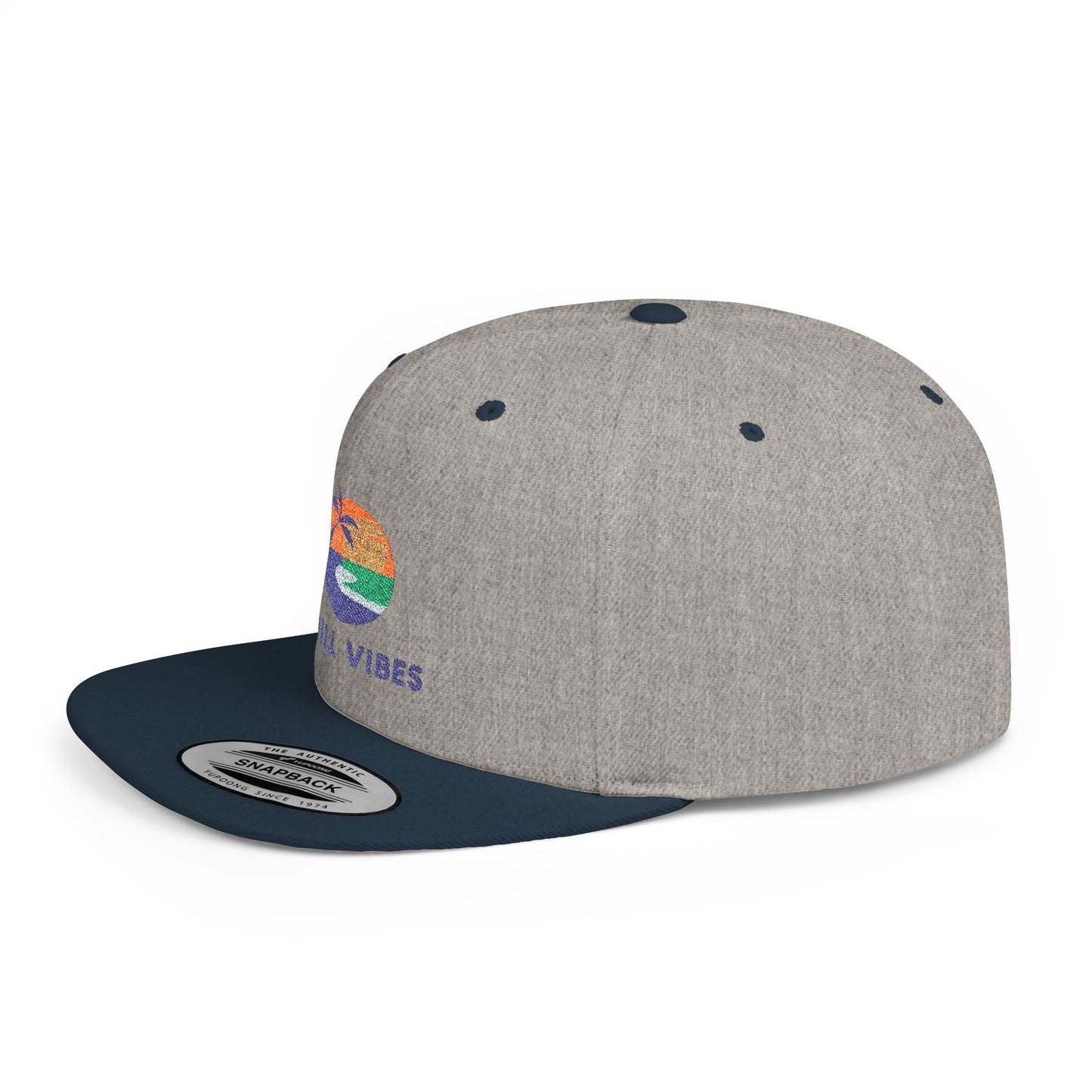 Chill Vibes Snapback Hat | Summer Cap, Beachwear Accessory, Casual Headwear, Gift for Him/Her, Trendy Style