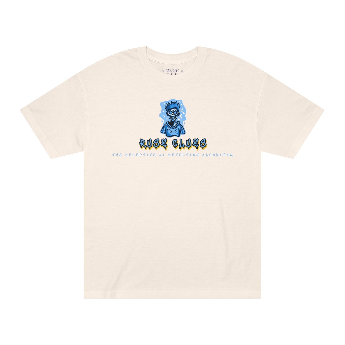 Unisex Classic Ruse Clues™ Graphic Tee, Edgy Streetwear, Casual Wear, Gifts for Him/Her, Unique Vintage Shirt, Youthful Style