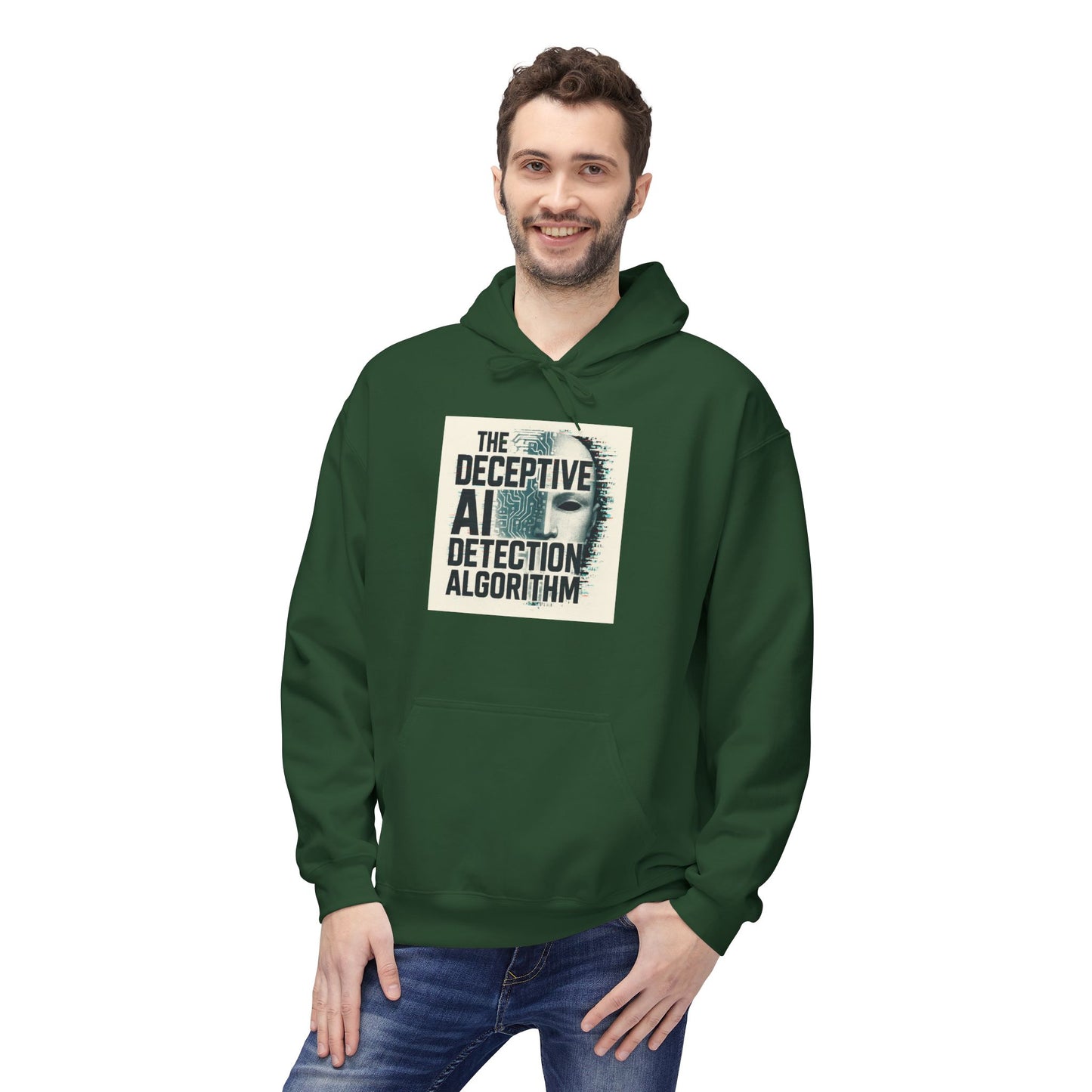 Deceptive AI Detection Algorithm Ruse Clues Hoodie