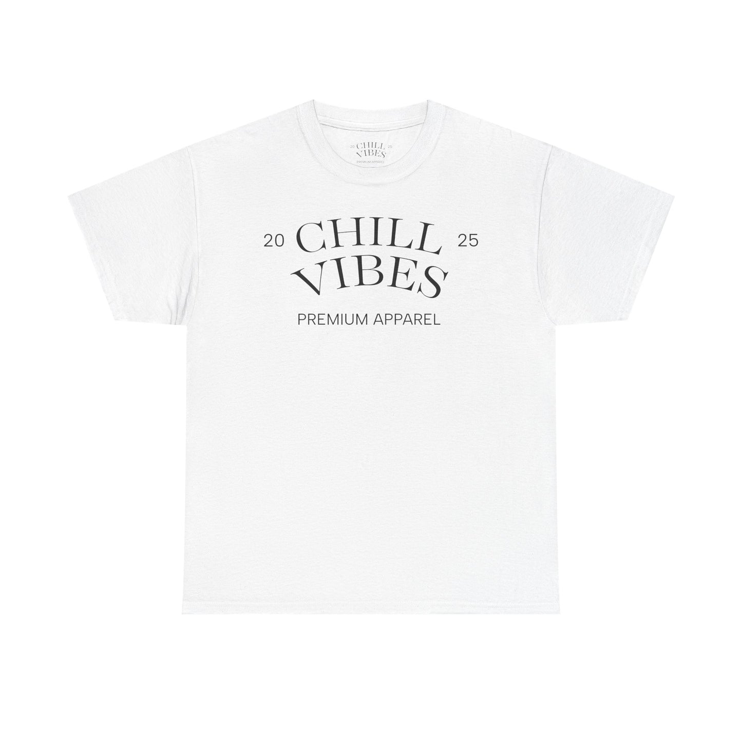 Chill Vibes Unisex Heavy Cotton Tee, Relaxed Wear, Casual Outfit, Gift for Friends, Everyday Style, Chill Apparel