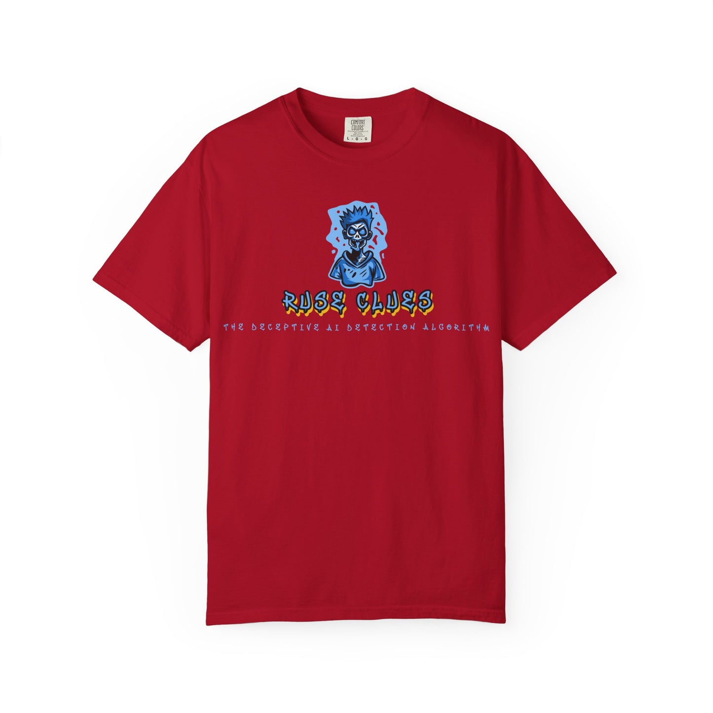 Unisex Garment-Dyed Ruse Clues™ T-shirt - Casual Style for Everyday Wear, Perfect Gift for Music Lovers, Summer Vibe, Graphic Tee