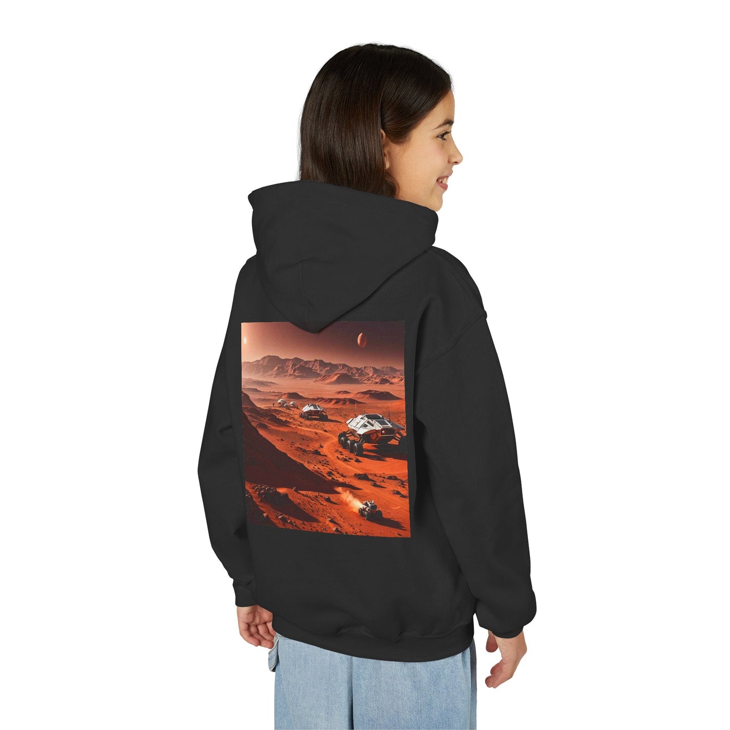 Occupy Mars™ Youth Hoodie — Mars Colony Space Exploration Sweatshirt