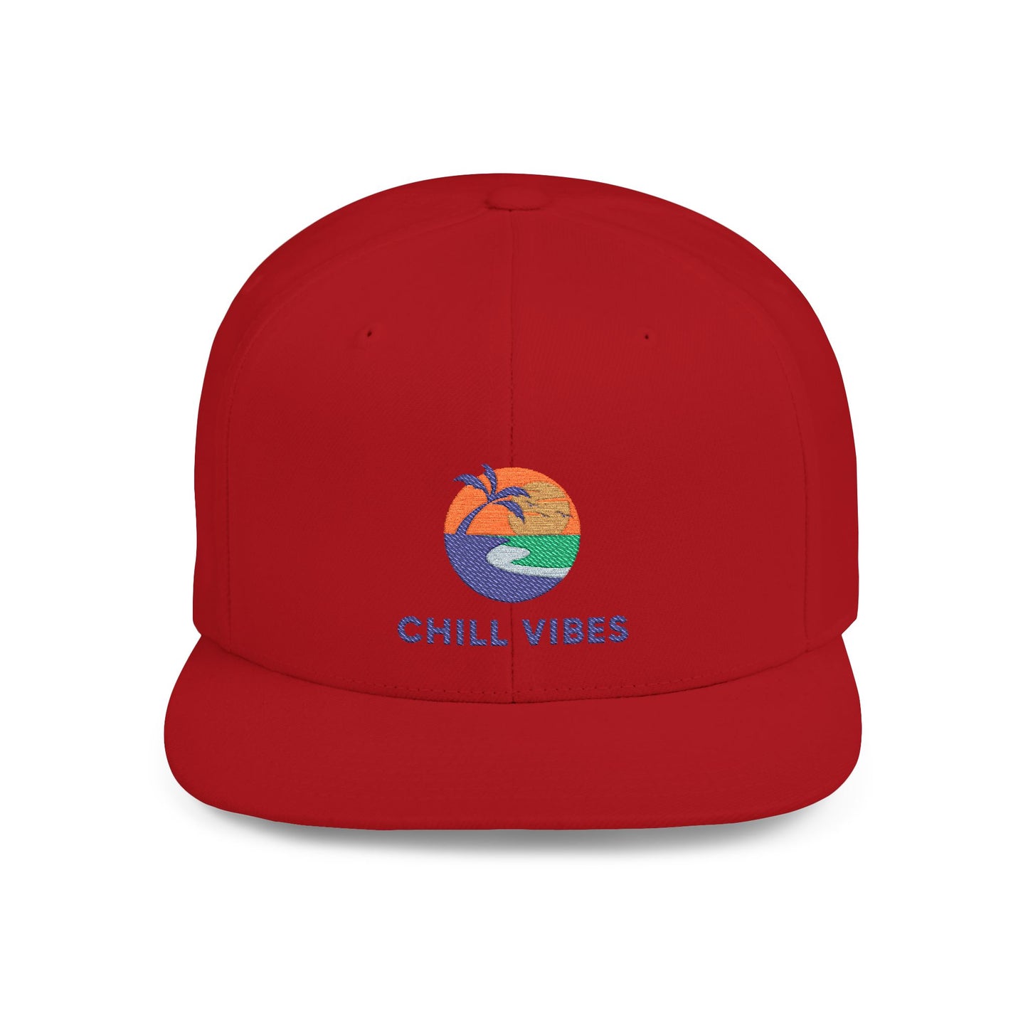 Chill Vibes Snapback Hat | Summer Cap, Beachwear Accessory, Casual Headwear, Gift for Him/Her, Trendy Style