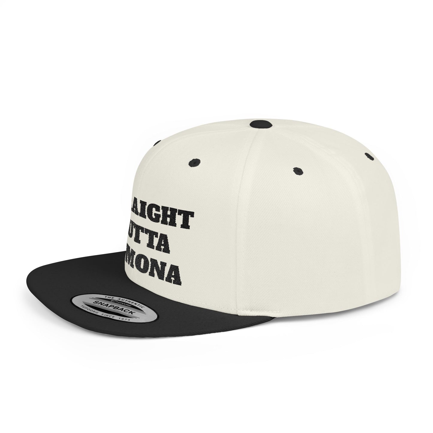 Stylish Flat Bill Straight Outta Pomona™ Snapback Hat - Perfect Gift for Hikers, Streetwear Enthusiasts, or Casual Outings, Cool Design, Summer Fashion