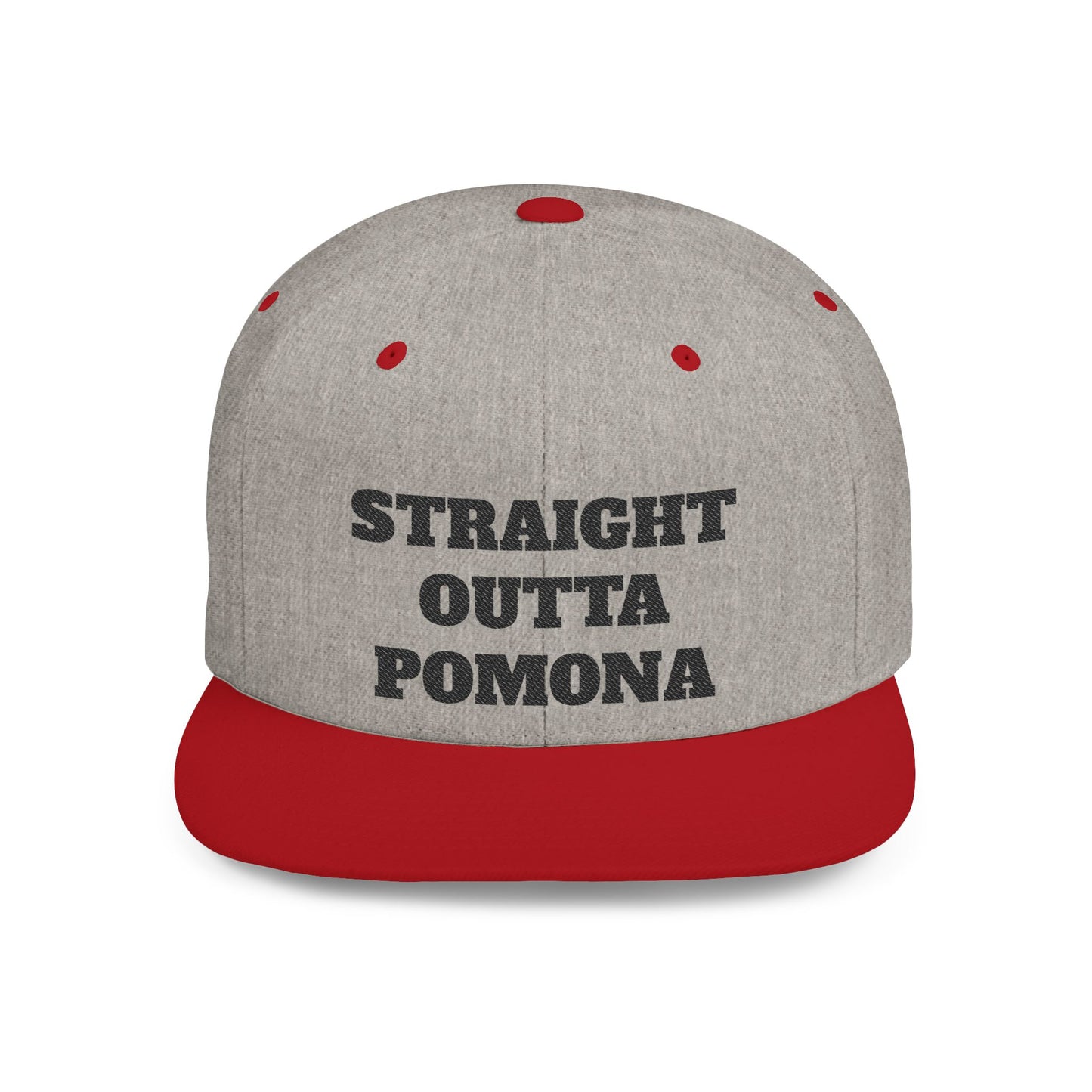 Stylish Flat Bill Straight Outta Pomona™ Snapback Hat - Perfect Gift for Hikers, Streetwear Enthusiasts, or Casual Outings, Cool Design, Summer Fashion