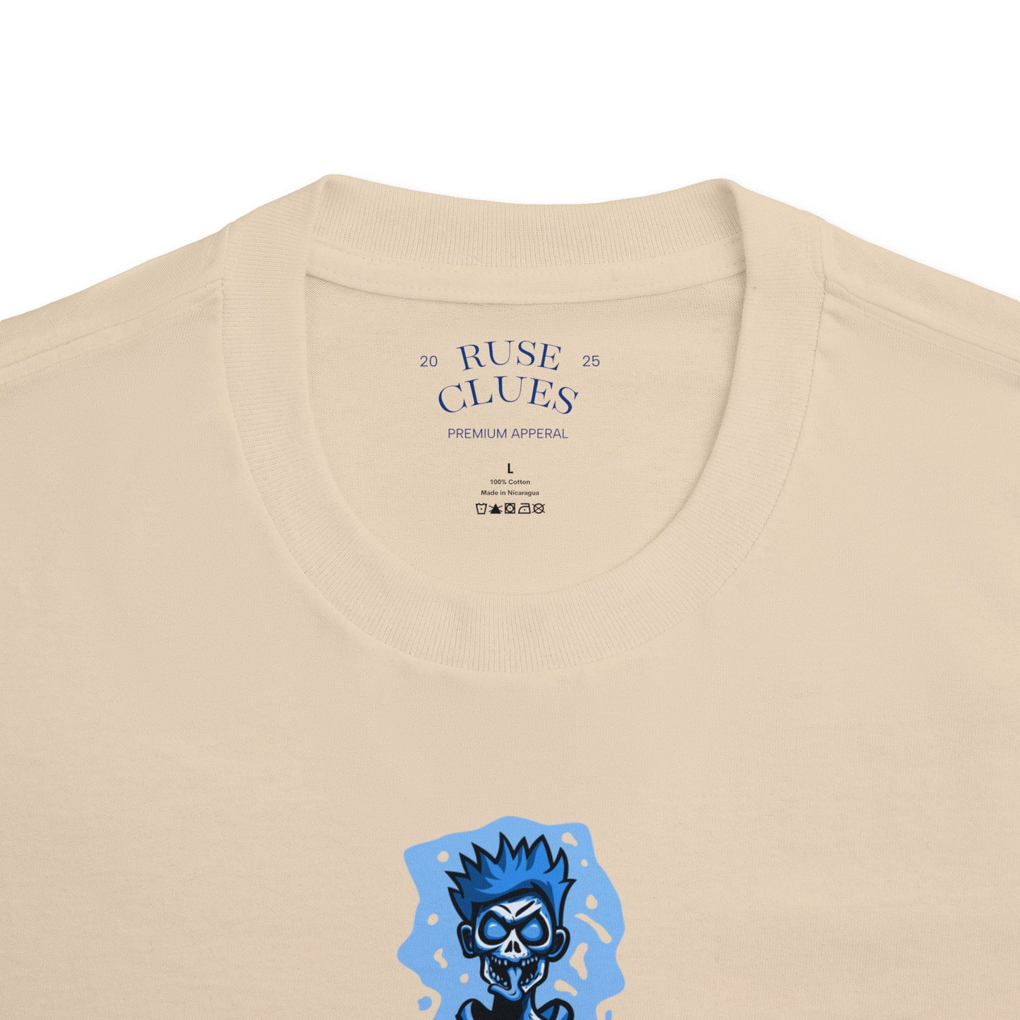 Unisex Classic Ruse Clues™ Graphic Tee, Edgy Streetwear, Casual Wear, Gifts for Him/Her, Unique Vintage Shirt, Youthful Style