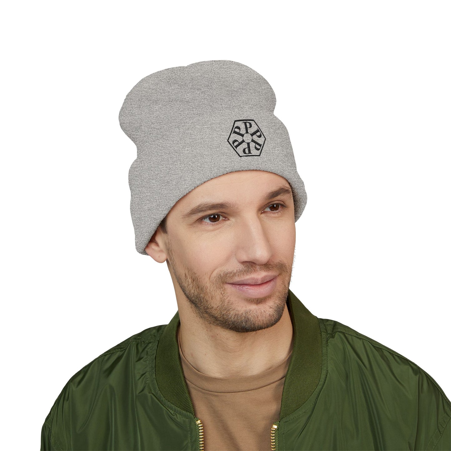 Stylish Embroidered Straight Outta Pomona™ Beanie, Cozy Winter Hat, Gift for Him/Her, Custom Logo Beanie, Perfect for Warmth and Fashion