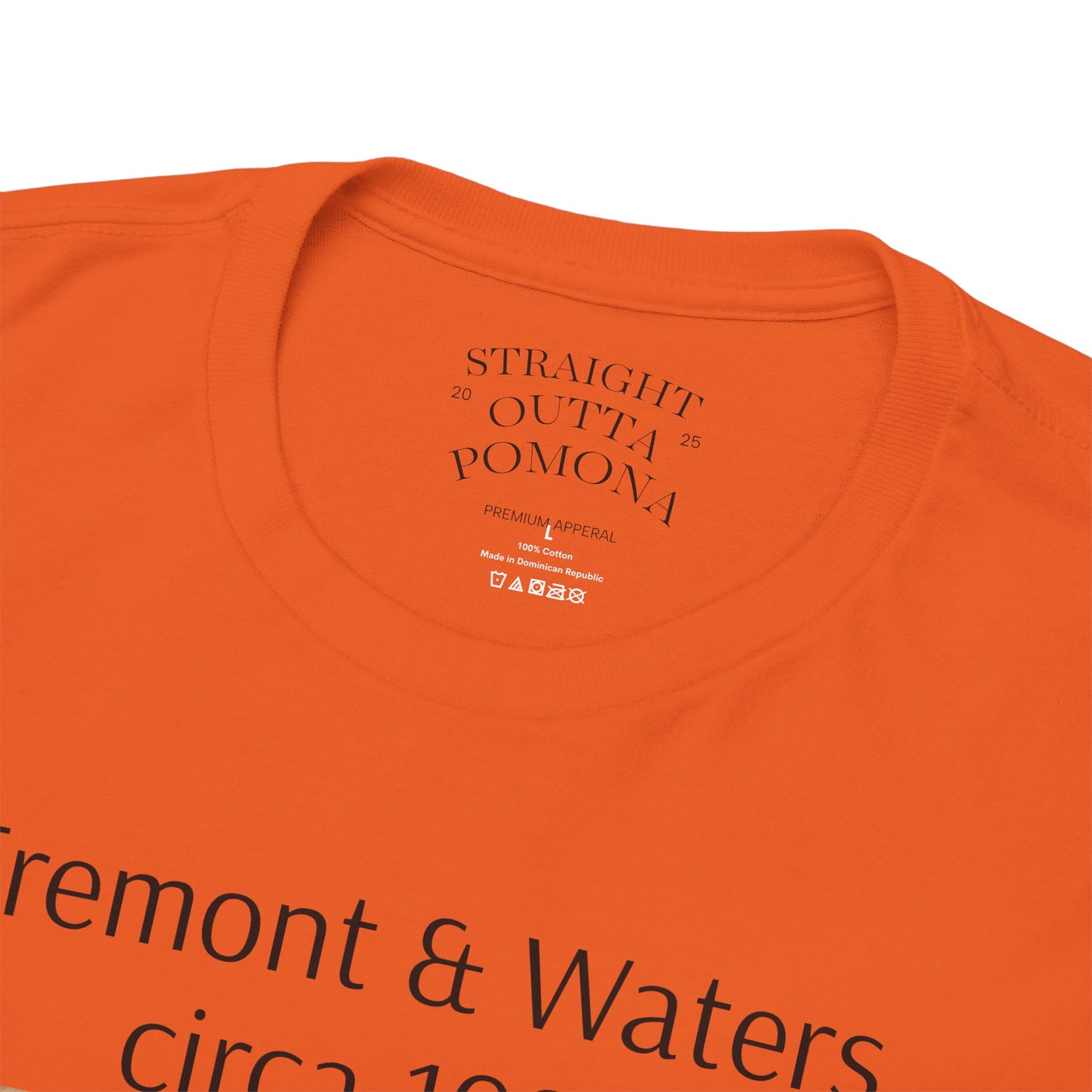 Straight Outta Pomona™ Tee, Unisex Heavy Cotton Tee, Vintage Style Shirt, Fremont & Waters circa 1989 tribute T-Shirt, Gift for Him/Her, 80s/90s Fashion