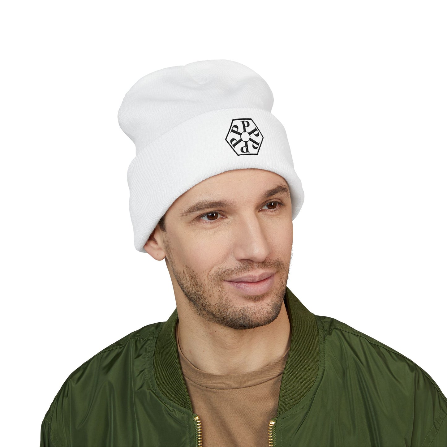 Stylish Embroidered Straight Outta Pomona™ Beanie, Cozy Winter Hat, Gift for Him/Her, Custom Logo Beanie, Perfect for Warmth and Fashion