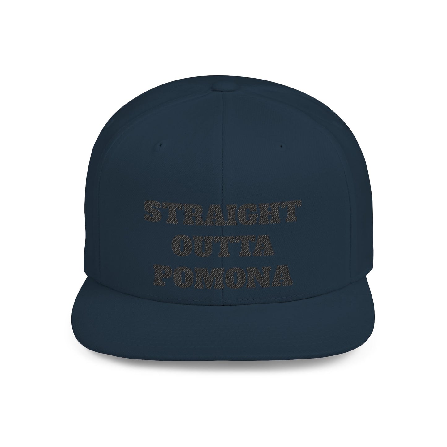 Stylish Flat Bill Straight Outta Pomona™ Snapback Hat - Perfect Gift for Hikers, Streetwear Enthusiasts, or Casual Outings, Cool Design, Summer Fashion