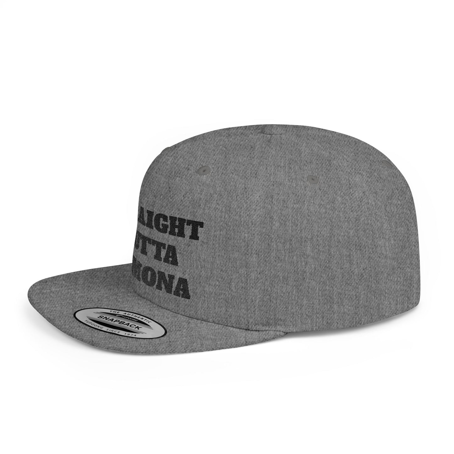 Stylish Flat Bill Straight Outta Pomona™ Snapback Hat - Perfect Gift for Hikers, Streetwear Enthusiasts, or Casual Outings, Cool Design, Summer Fashion