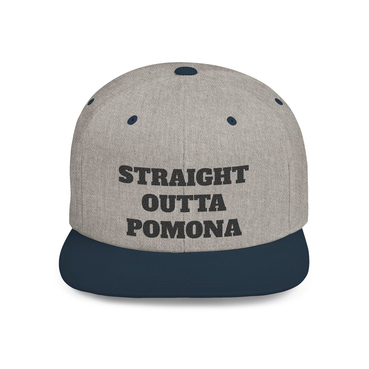 Stylish Flat Bill Straight Outta Pomona™ Snapback Hat - Perfect Gift for Hikers, Streetwear Enthusiasts, or Casual Outings, Cool Design, Summer Fashion