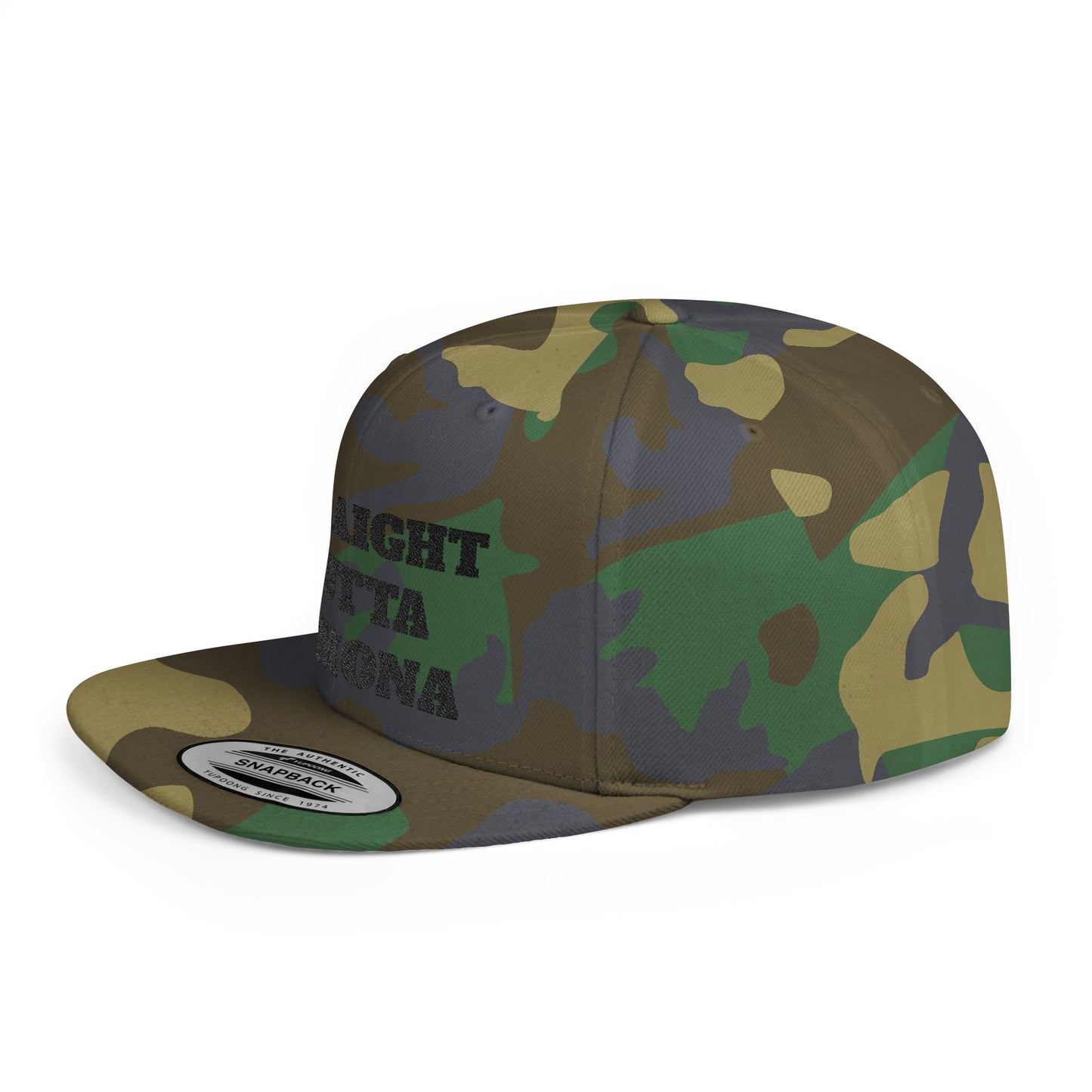 Stylish Flat Bill Straight Outta Pomona™ Snapback Hat - Perfect Gift for Hikers, Streetwear Enthusiasts, or Casual Outings, Cool Design, Summer Fashion