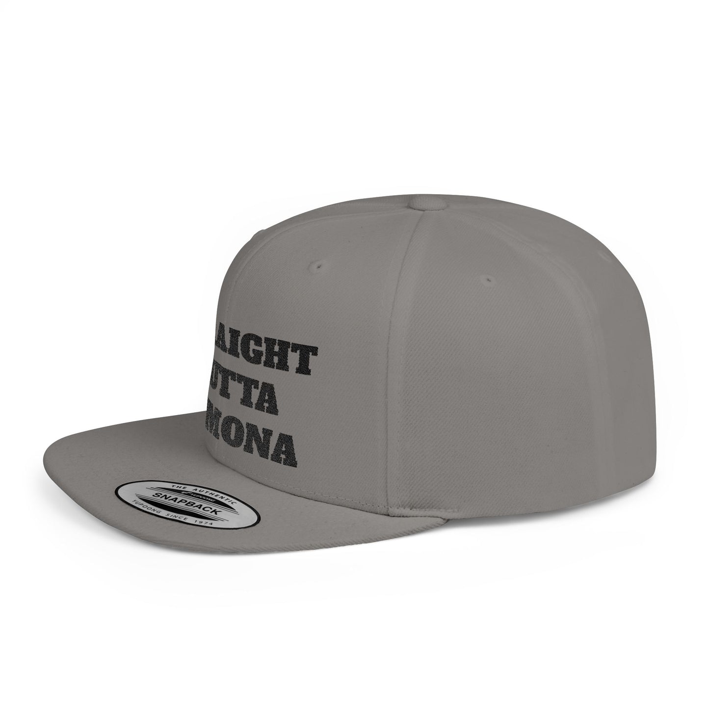 Stylish Flat Bill Straight Outta Pomona™ Snapback Hat - Perfect Gift for Hikers, Streetwear Enthusiasts, or Casual Outings, Cool Design, Summer Fashion
