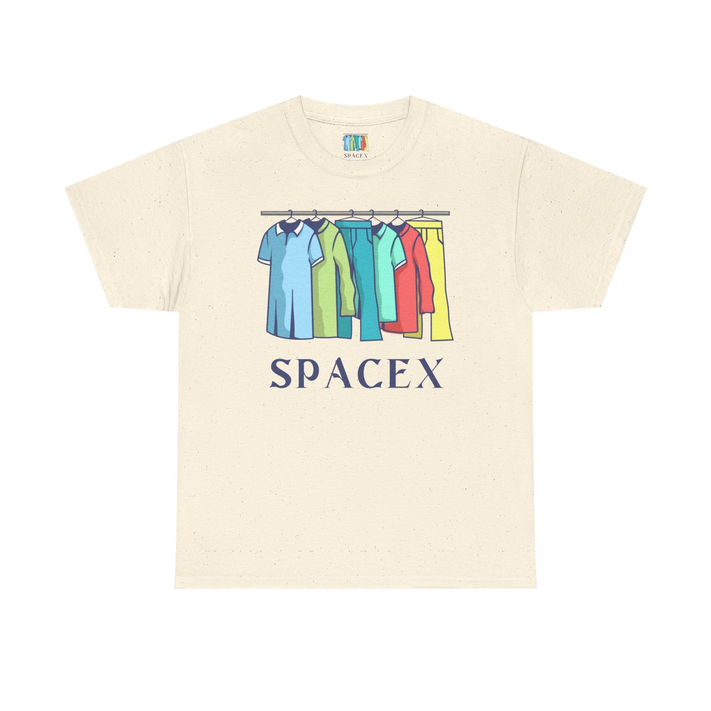 Unisex Heavy Cotton SPACEX Tee, Short, Tall, Fat, or Small apparel