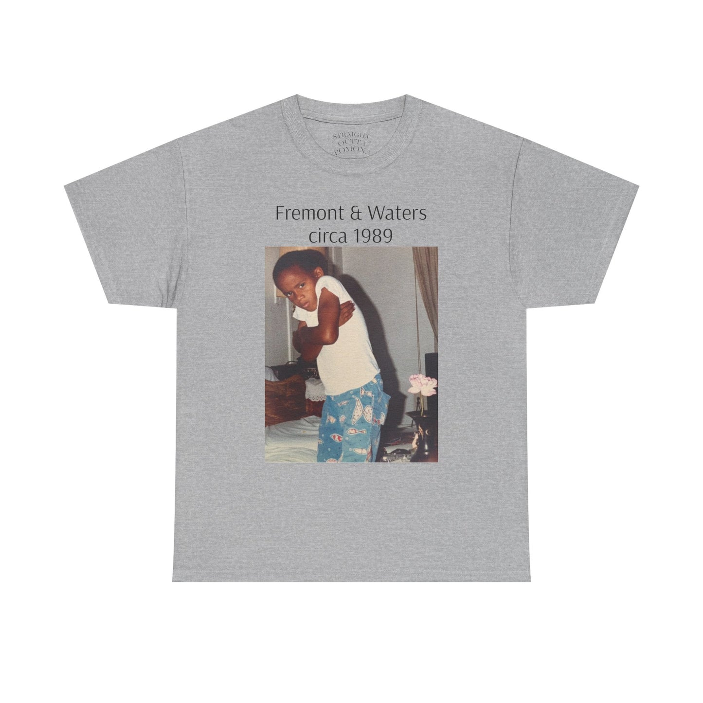 Straight Outta Pomona™ Tee, Unisex Heavy Cotton Tee, Vintage Style Shirt, Fremont & Waters circa 1989 tribute T-Shirt, Gift for Him/Her, 80s/90s Fashion