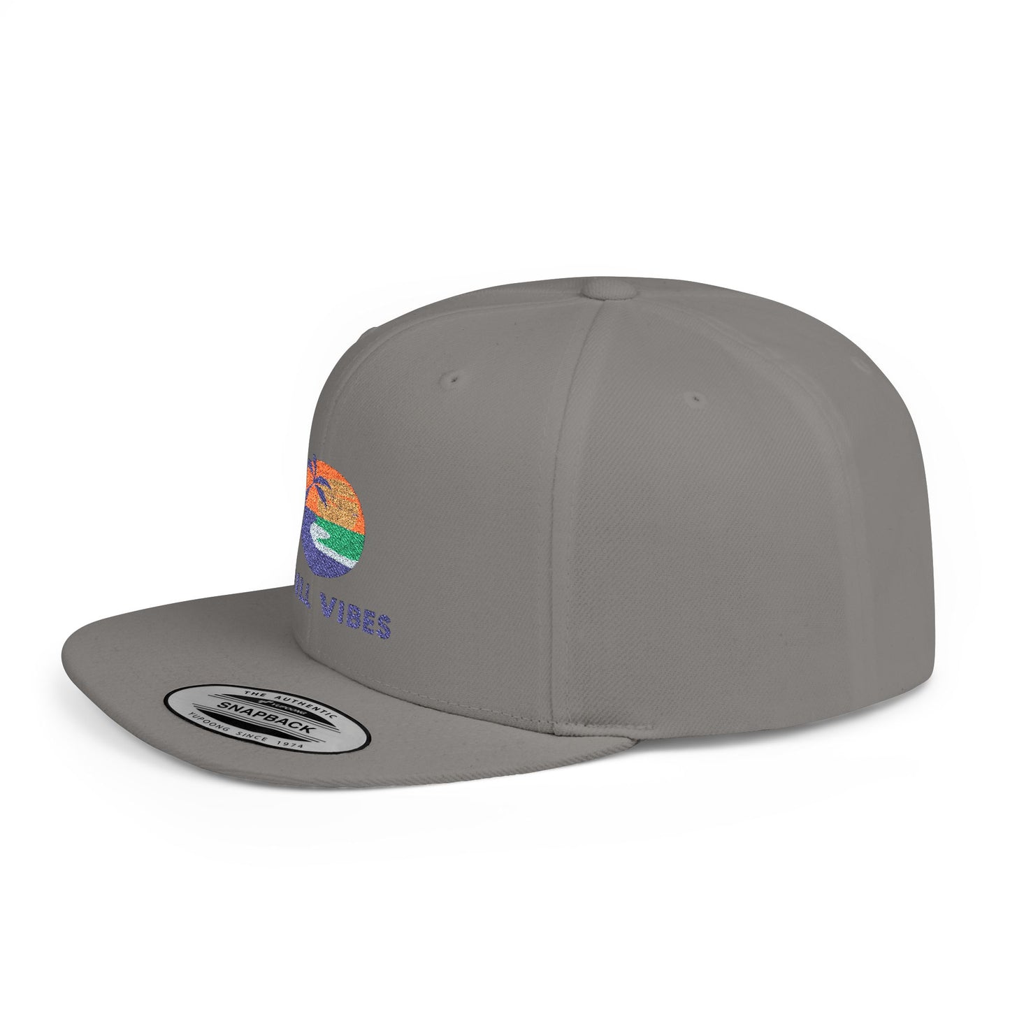 Chill Vibes Snapback Hat | Summer Cap, Beachwear Accessory, Casual Headwear, Gift for Him/Her, Trendy Style