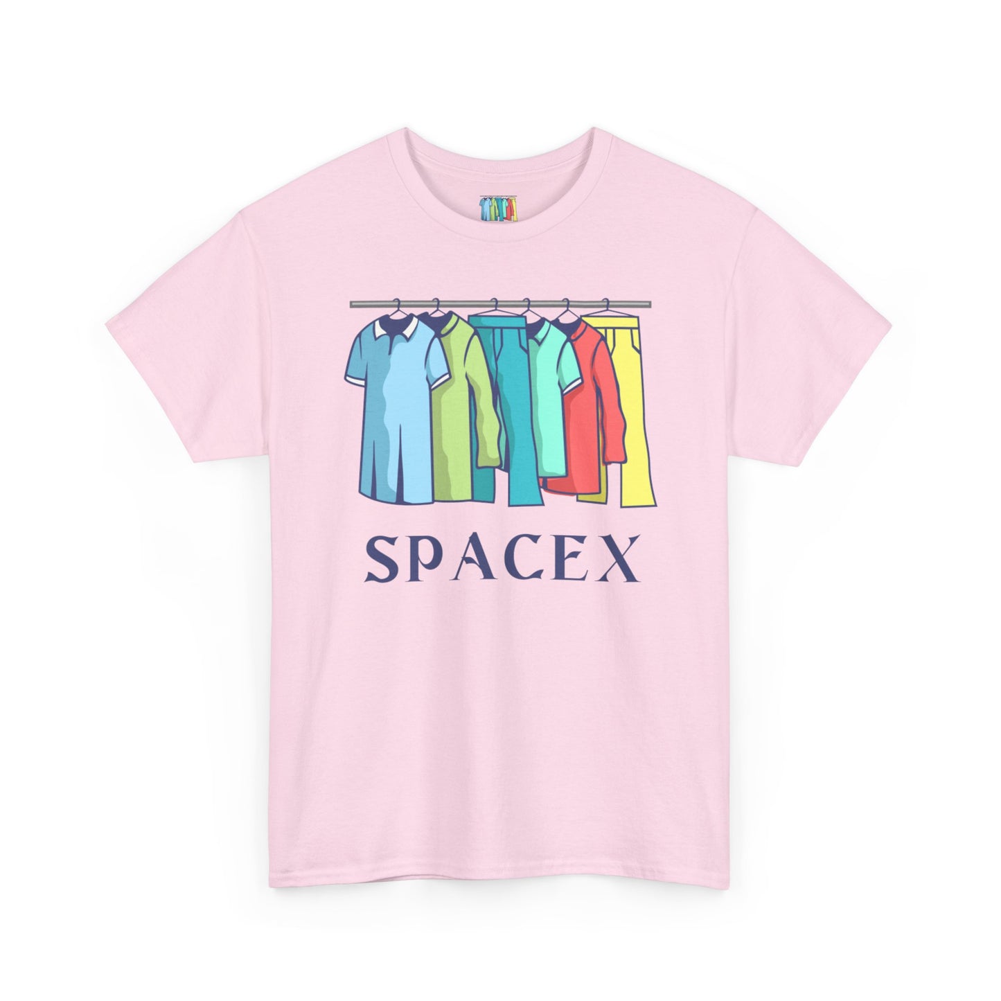 Unisex Heavy Cotton SPACEX Tee, Short, Tall, Fat, or Small apparel