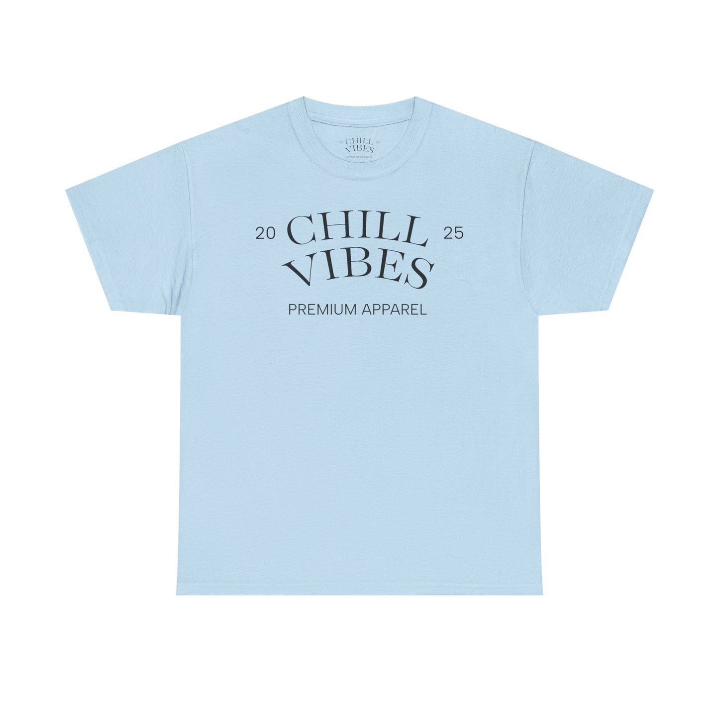 Chill Vibes Unisex Heavy Cotton Tee, Relaxed Wear, Casual Outfit, Gift for Friends, Everyday Style, Chill Apparel