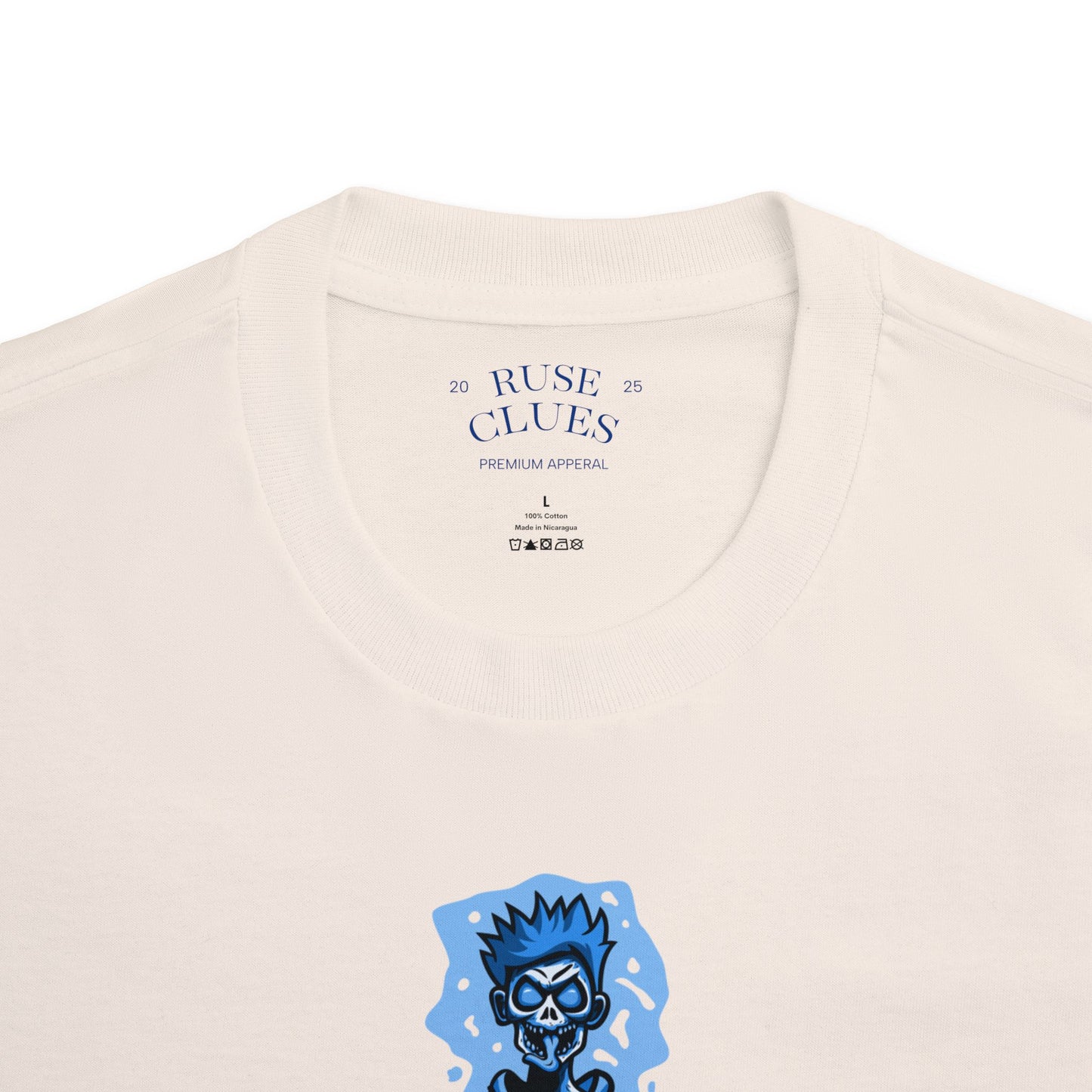 Unisex Classic Ruse Clues™ Graphic Tee, Edgy Streetwear, Casual Wear, Gifts for Him/Her, Unique Vintage Shirt, Youthful Style