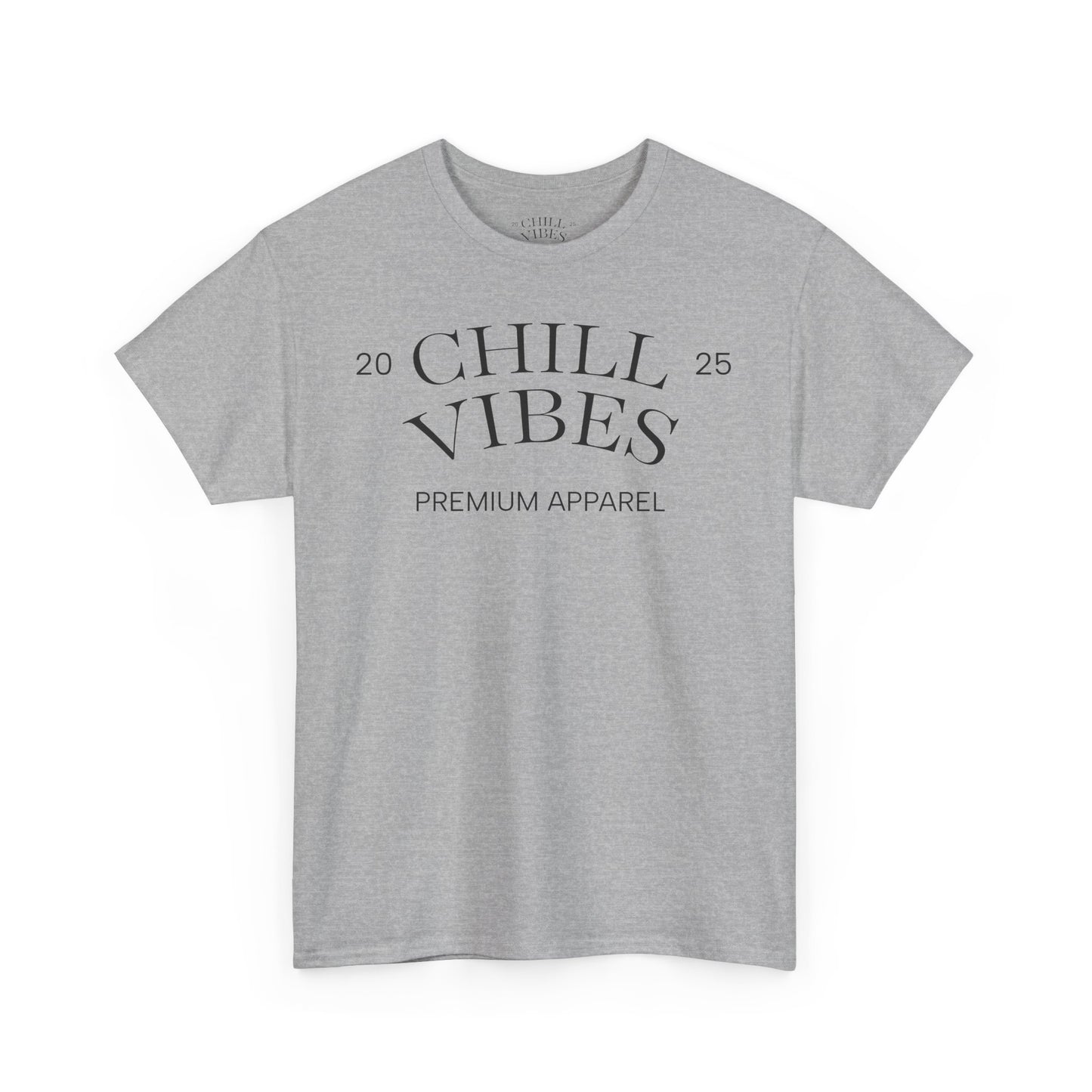 Chill Vibes Unisex Heavy Cotton Tee, Relaxed Wear, Casual Outfit, Gift for Friends, Everyday Style, Chill Apparel
