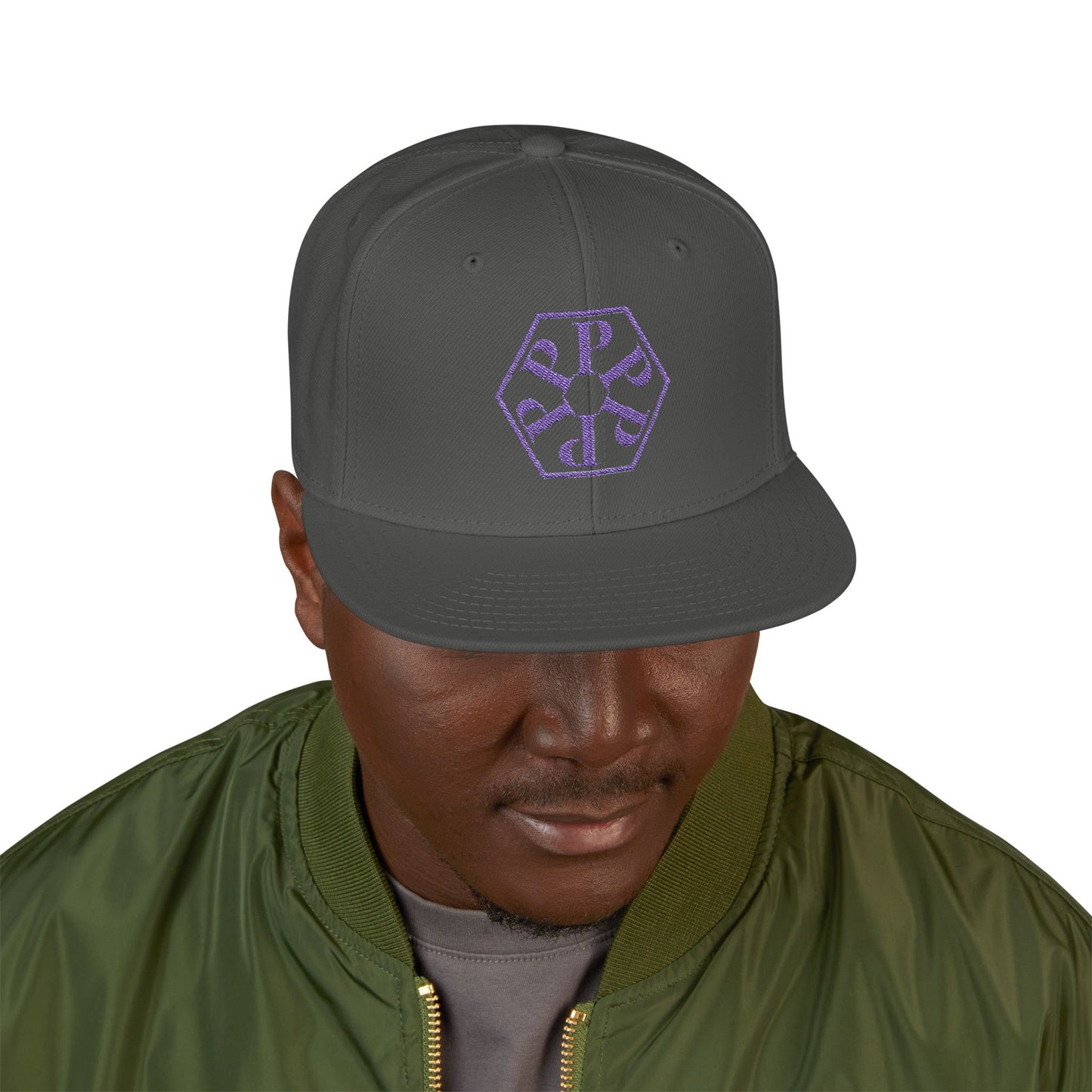 Stylish Straight Outta Pomona™ Snapback Cap with bluish logo, Trendy Hat for Casual Outfits, Perfect Gift for Friends, Summer Festivals, Daily Wear