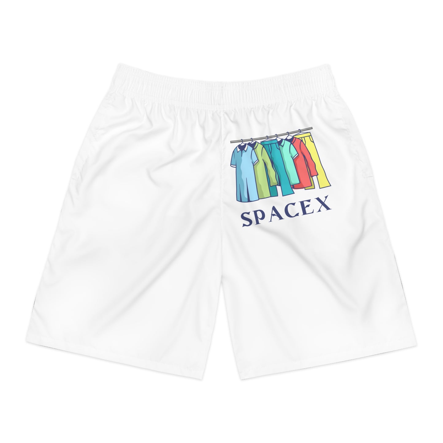 Men's SpaceX Jogger Shorts, Casual Wear, Summer Fashion, Gym Shorts, Gifts for Space Enthusiasts