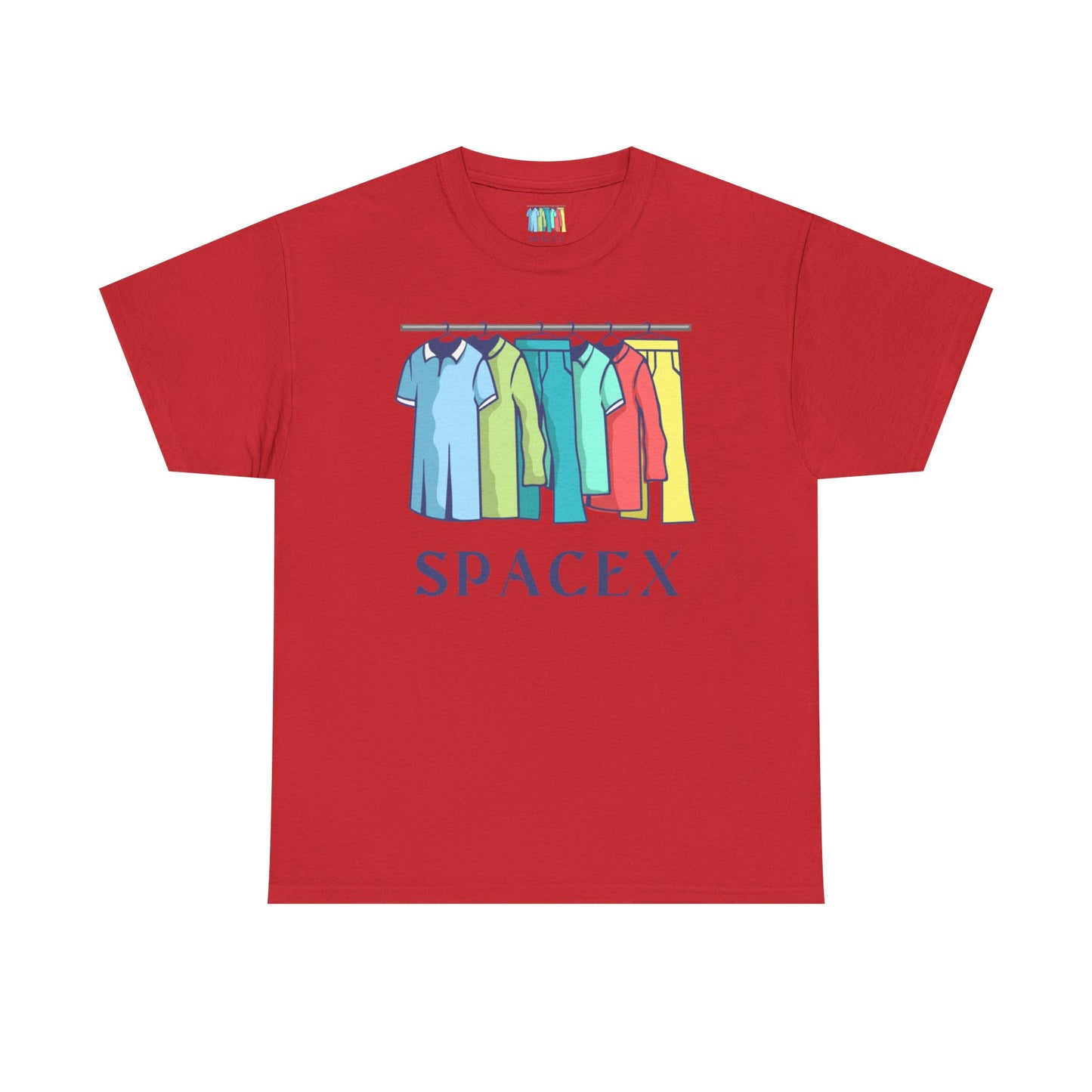 Unisex Heavy Cotton SPACEX Tee, Short, Tall, Fat, or Small apparel
