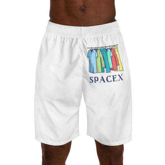 Men's SpaceX Jogger Shorts, Casual Wear, Summer Fashion, Gym Shorts, Gifts for Space Enthusiasts