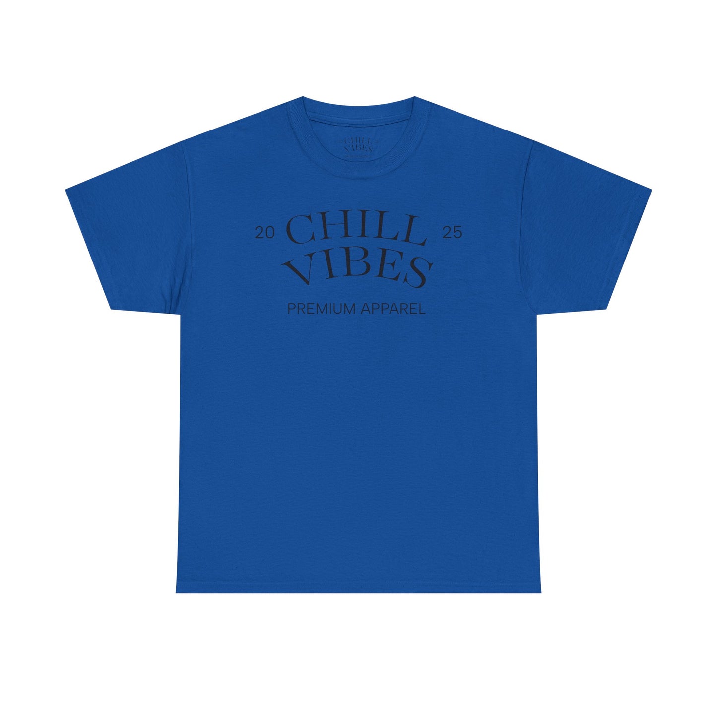 Chill Vibes Unisex Heavy Cotton Tee, Relaxed Wear, Casual Outfit, Gift for Friends, Everyday Style, Chill Apparel