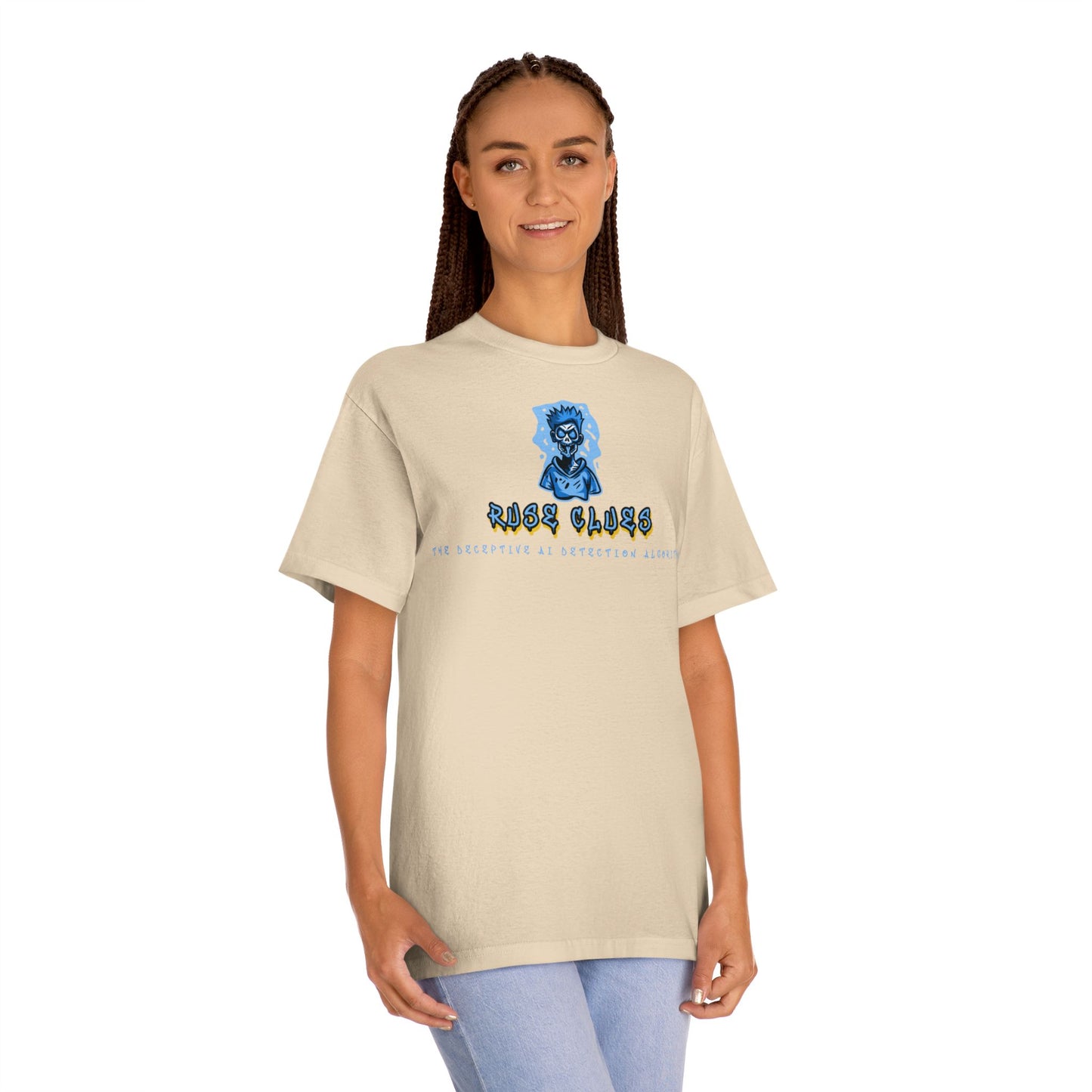 Unisex Classic Ruse Clues™ Graphic Tee, Edgy Streetwear, Casual Wear, Gifts for Him/Her, Unique Vintage Shirt, Youthful Style
