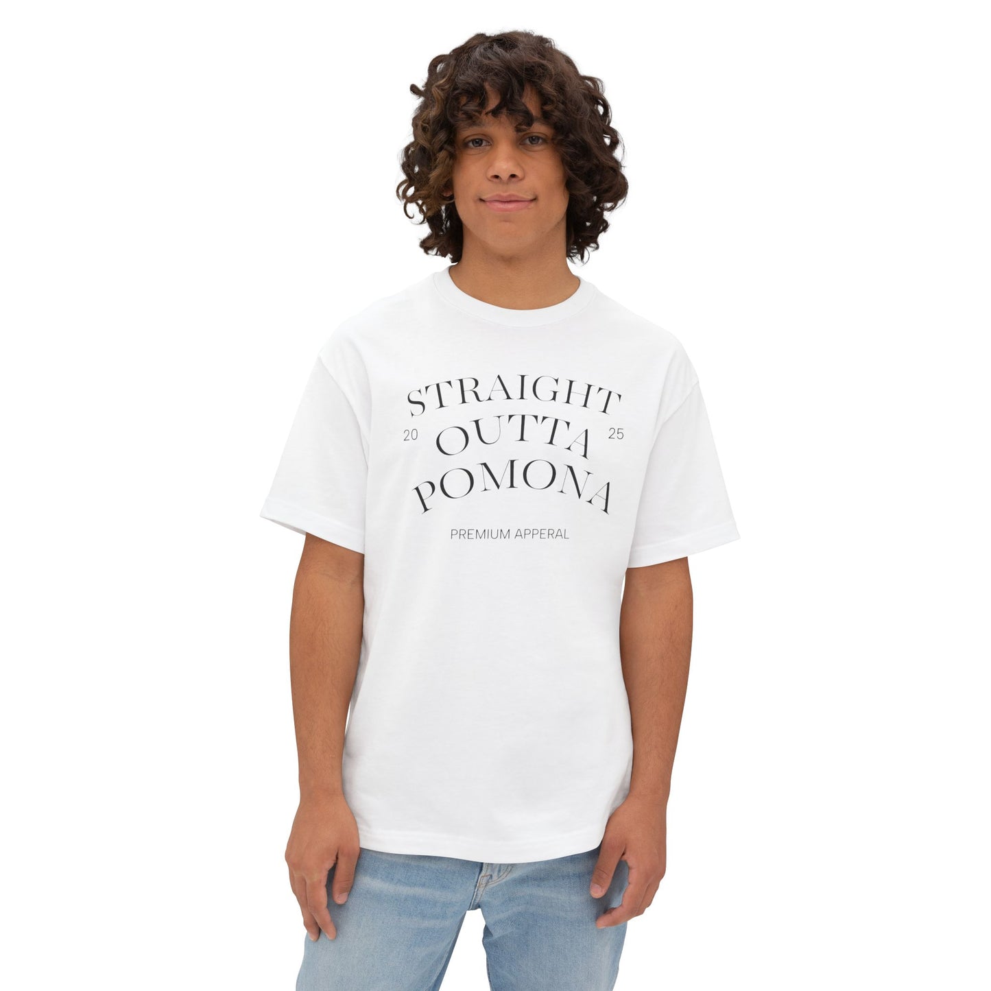 Straight Outta Pomona™ Unisex Oversized Tee, Relaxed Fit T-Shirt for Casual Outings, Streetwear Style, Gift for Fashion Lovers